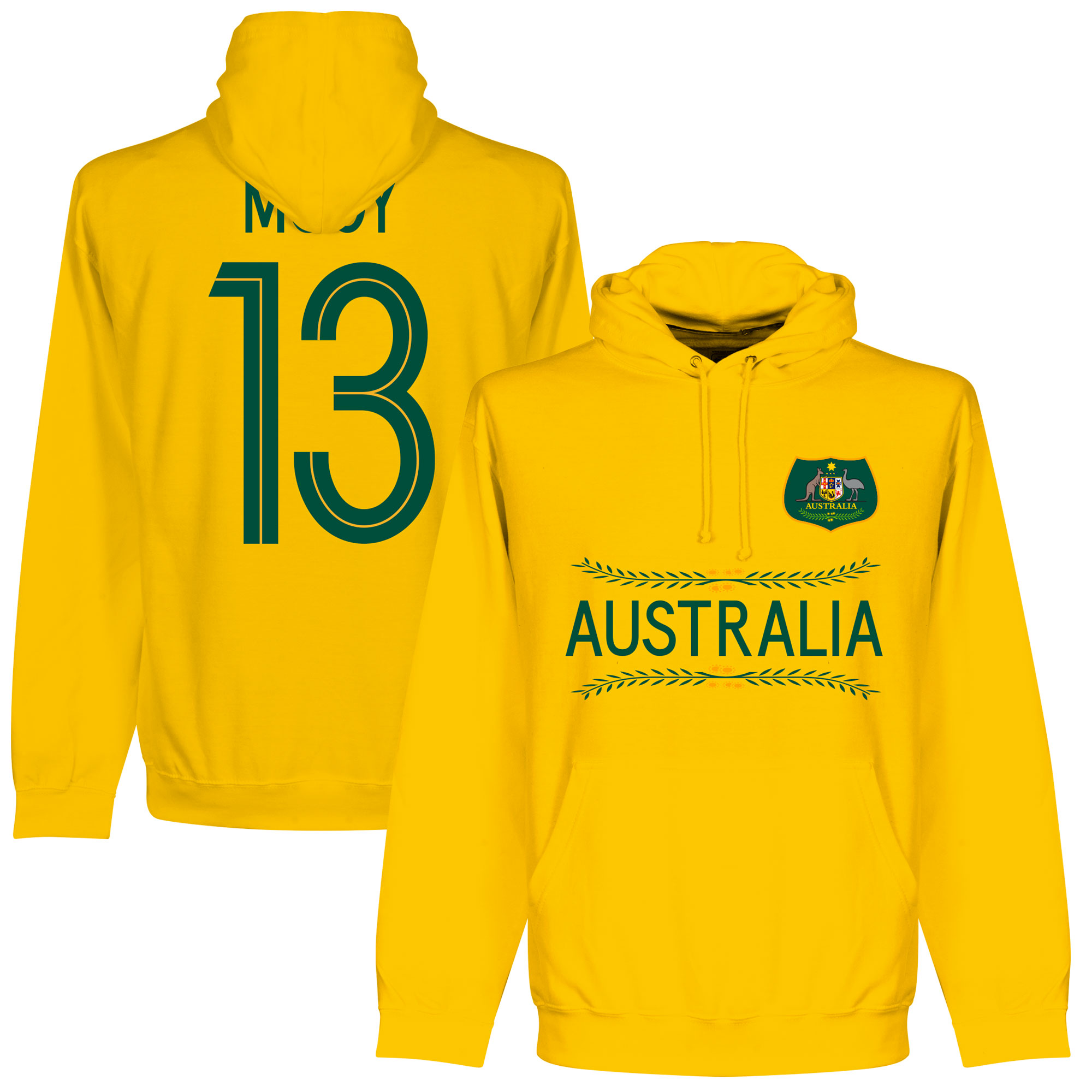 Retake Australie Mooy 13 Team Hooded Sweater Geel retake kopen in de aanbieding
