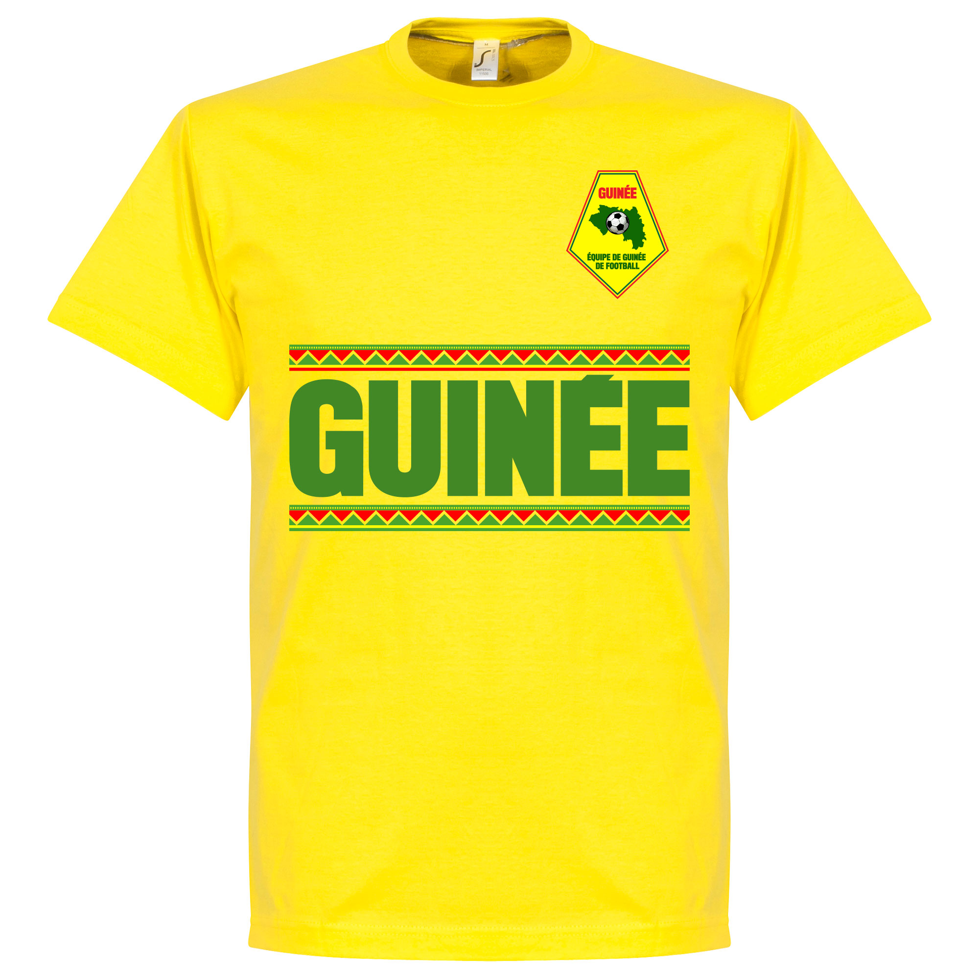 Retake Guinea Team T Shirt Geel retake kopen in de aanbieding