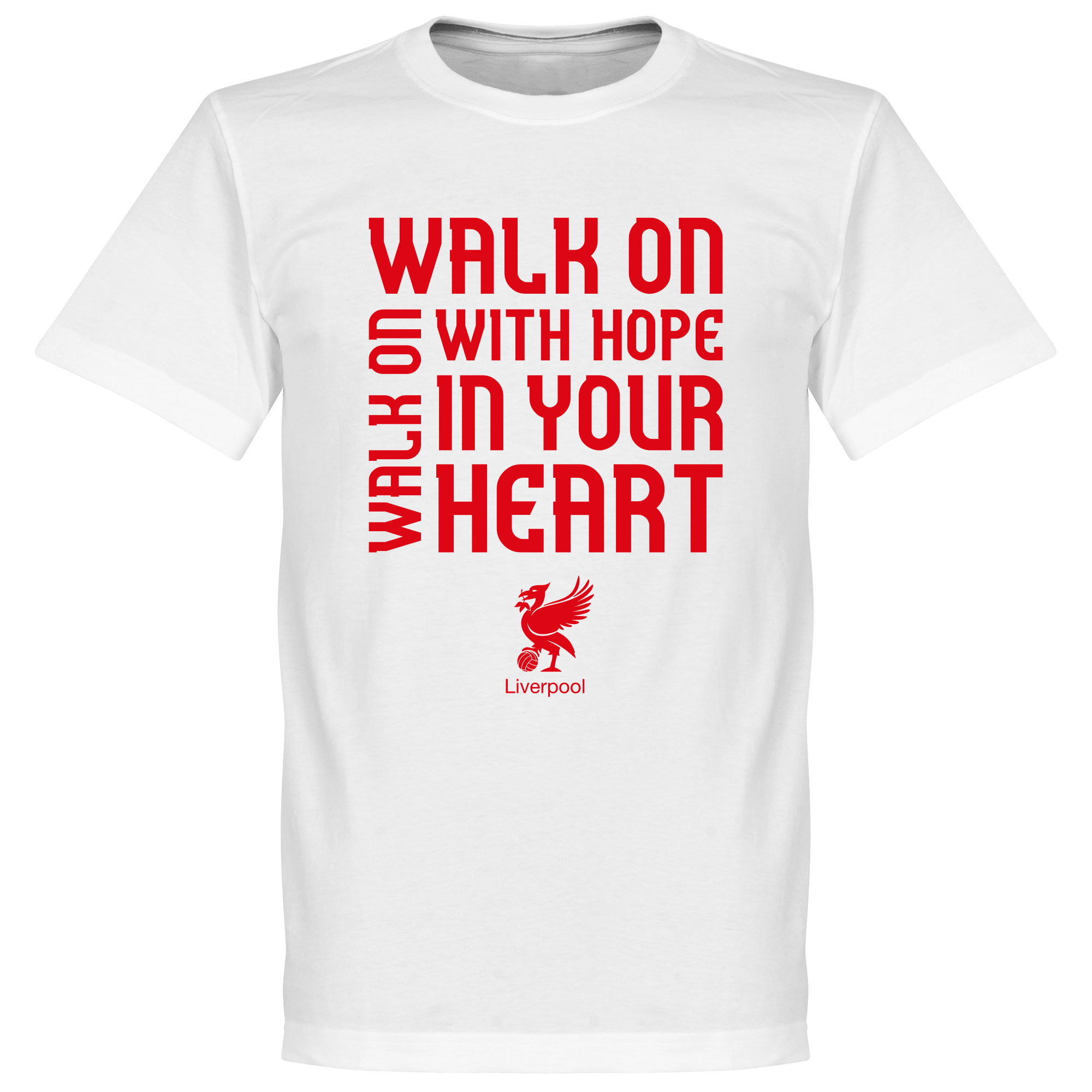 Retake Liverpool Walk On T Shirt Wit retake kopen in de aanbieding