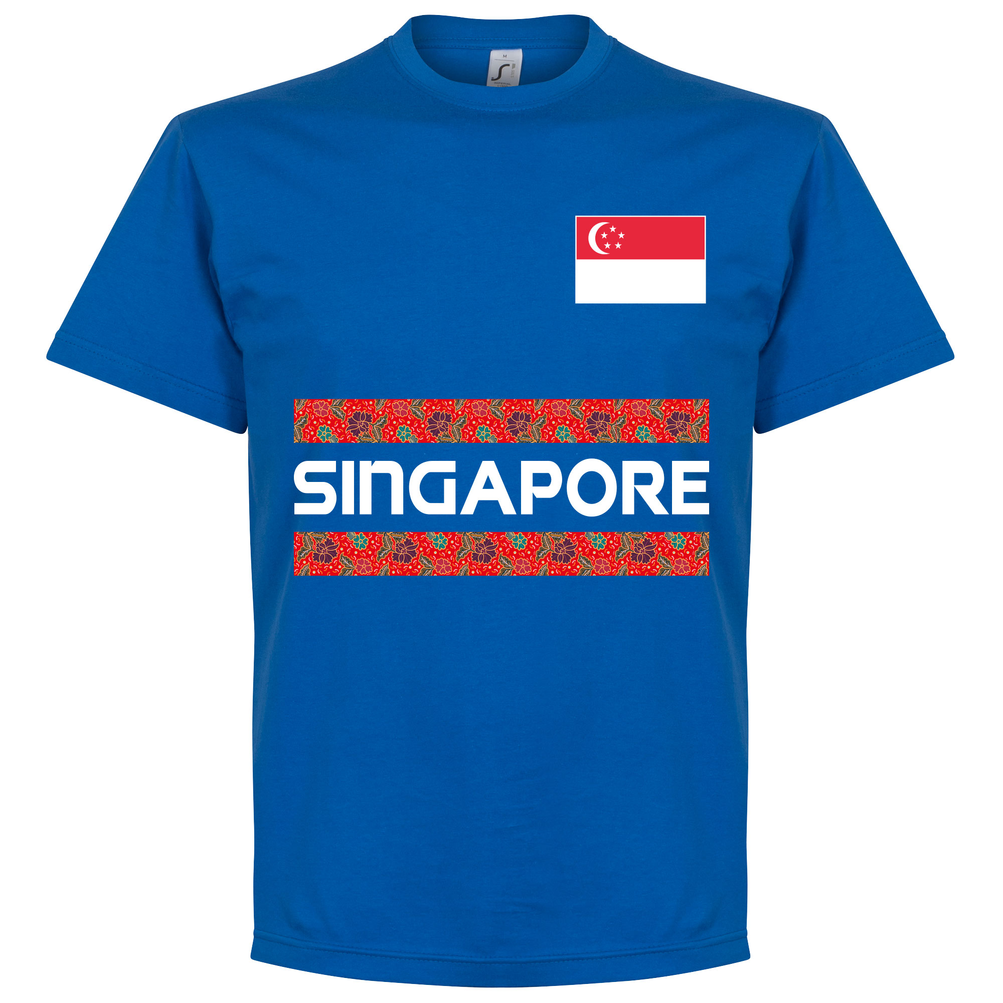 Retake Singapore Team T Shirt Blauw retake kopen in de aanbieding
