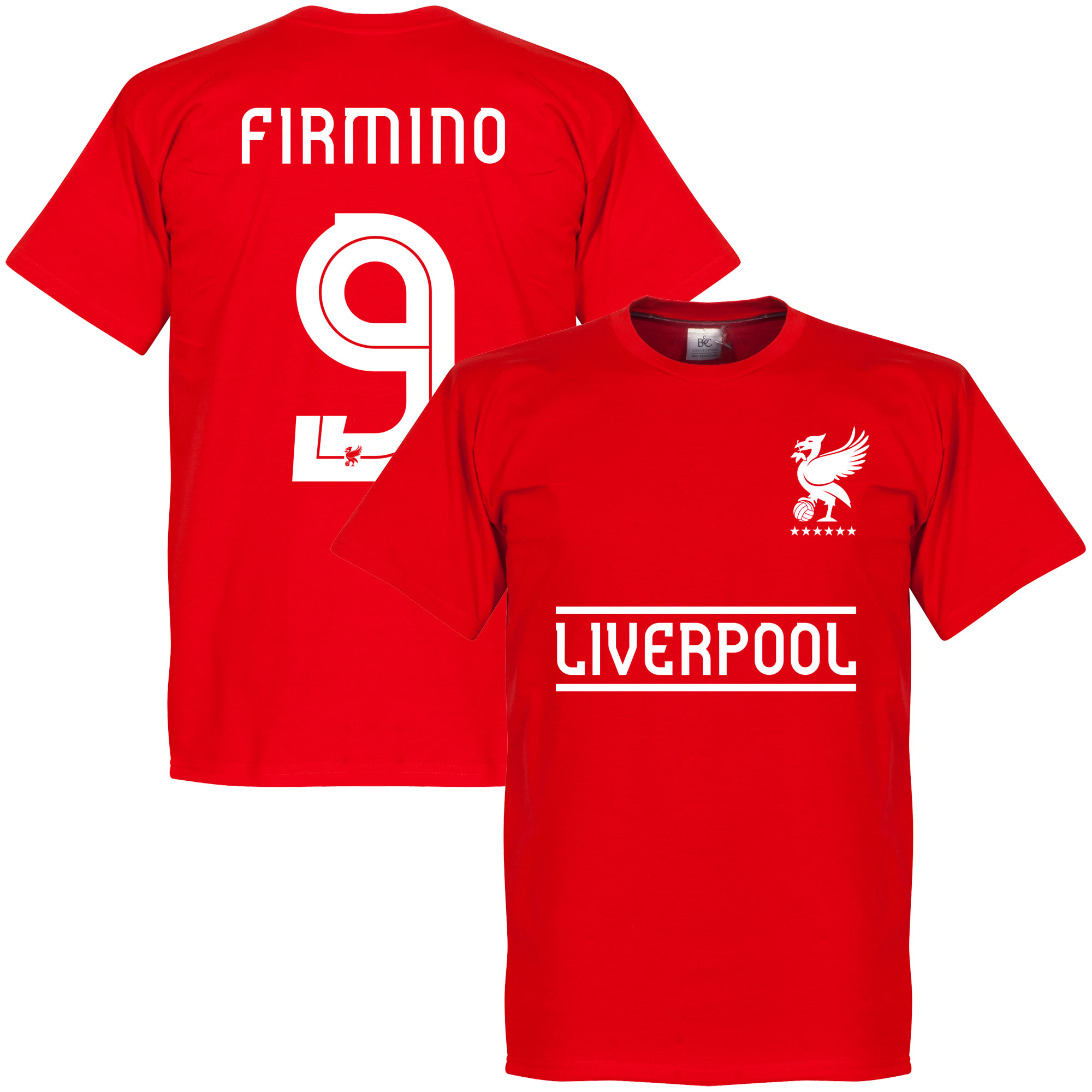 Retake Liverpool Firmino 9 Team T Shirt Rood retake kopen in de aanbieding
