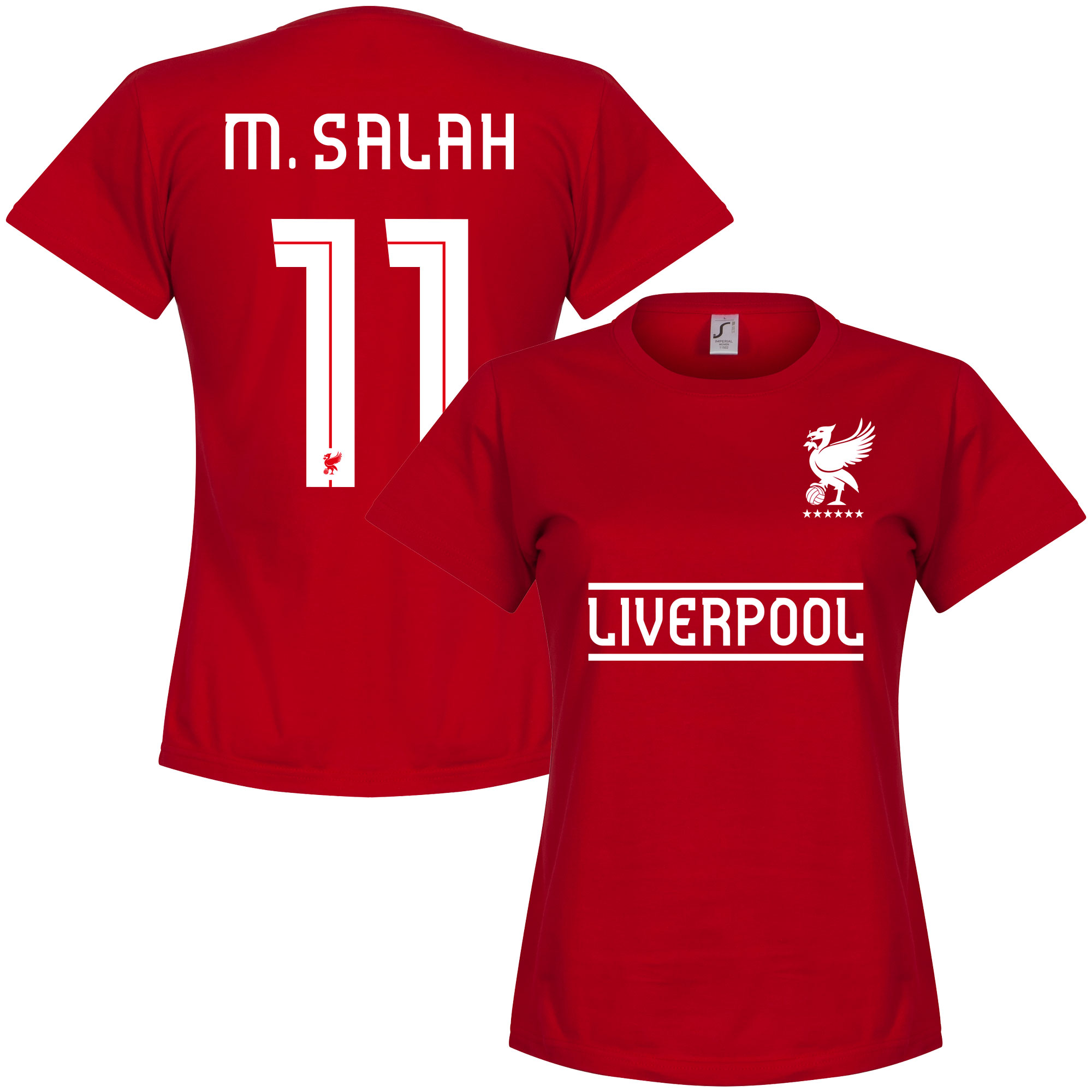 Retake Liverpool M Salah 11 Team T Shirt Rood Dames retake kopen in de aanbieding