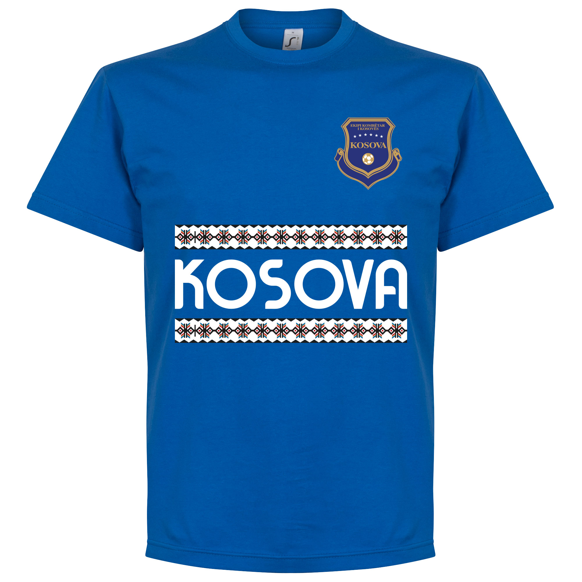 Retake Kosovo Team T Shirt Blauw retake kopen in de aanbieding