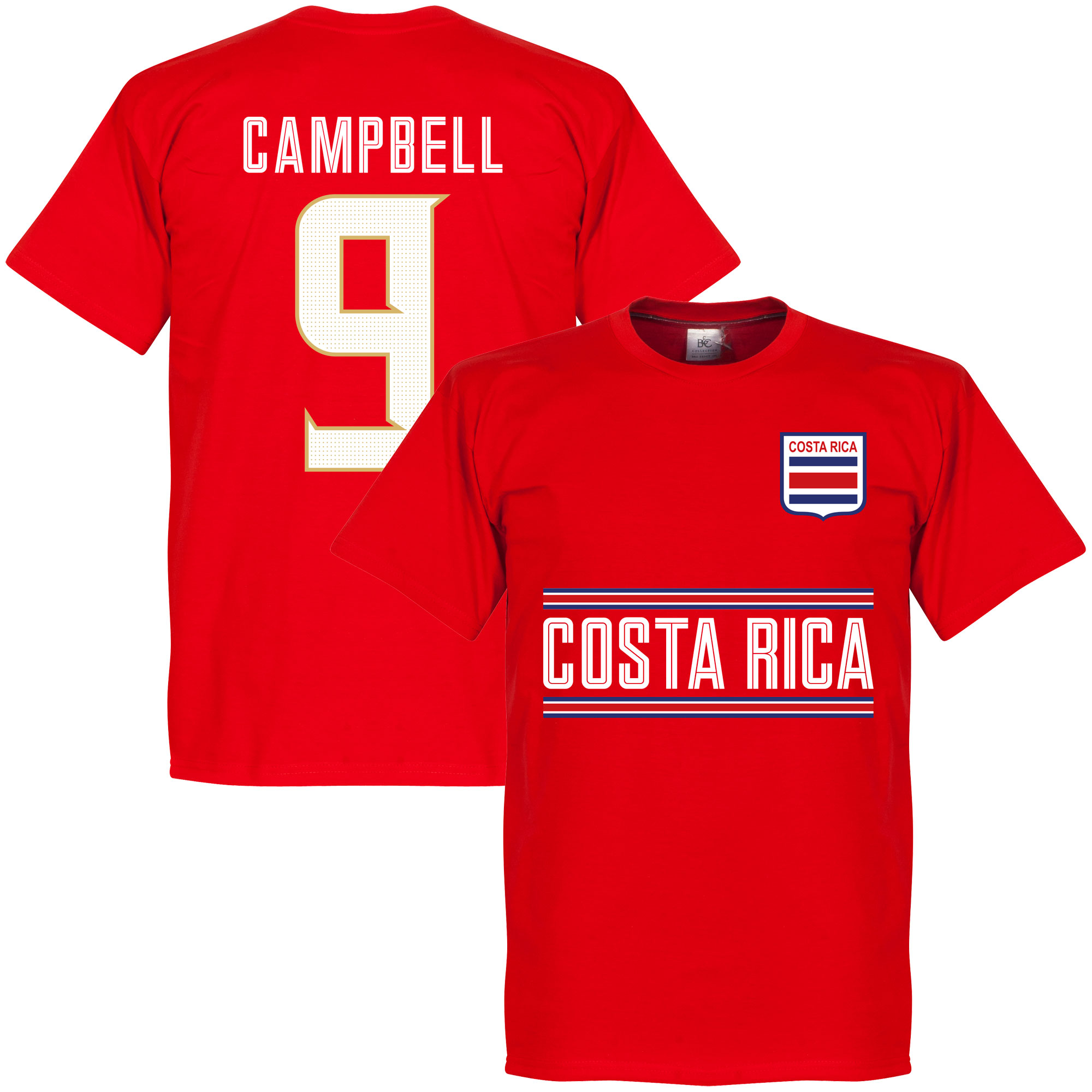 Retake Costa Rica Campbell 9 Team T Shirt Rood retake kopen in de aanbieding Retake Costa Rica Campbell 9 Team T Shirt Rood retake kopen in de aanbieding