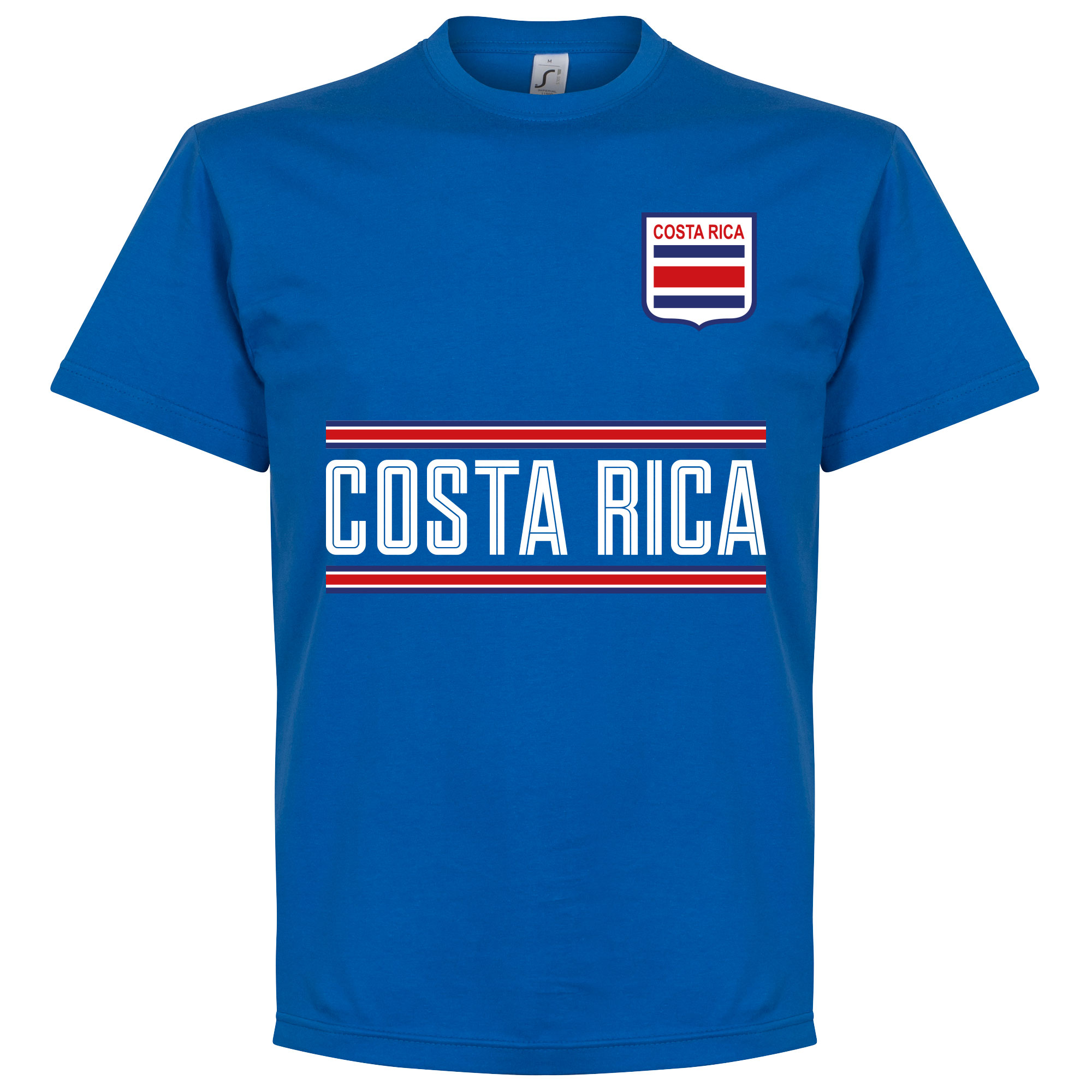 Retake Costa Rica Team T Shirt Blauw retake kopen in de aanbieding