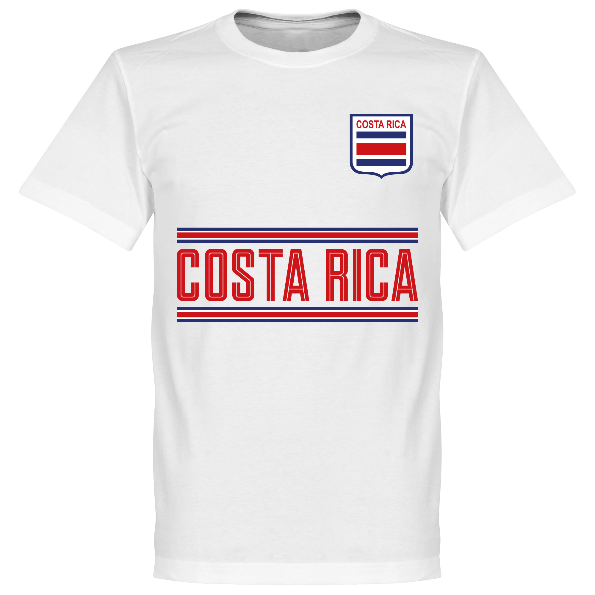 Retake Costa Rica Team T Shirt Wit retake kopen in de aanbieding