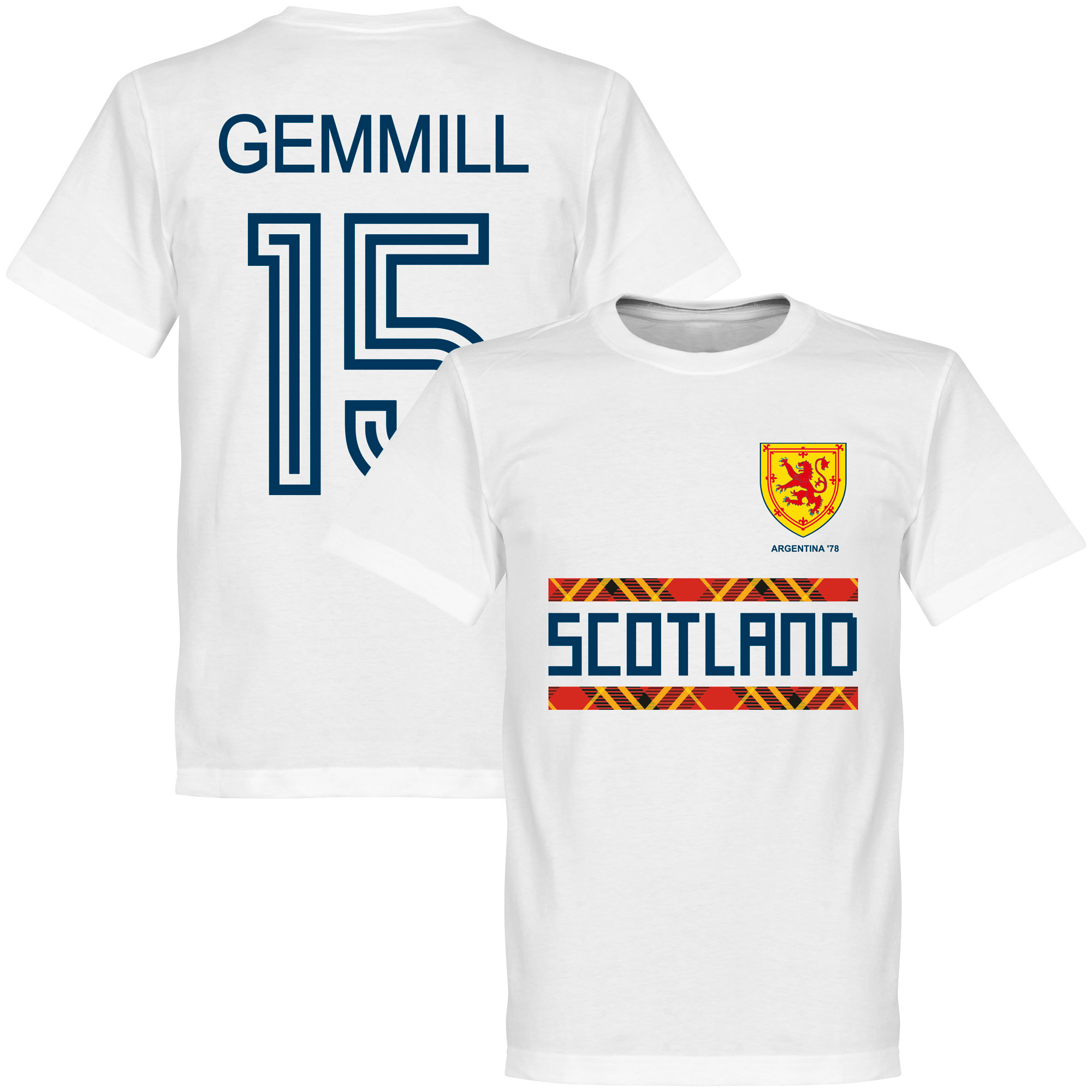 Retake Schotland Retro 78 Gemmill 15 Team T Shirt Wit retake kopen in de aanbieding Retake Schotland Retro 78 Gemmill 15 Team T Shirt Wit retake kopen in de aanbieding