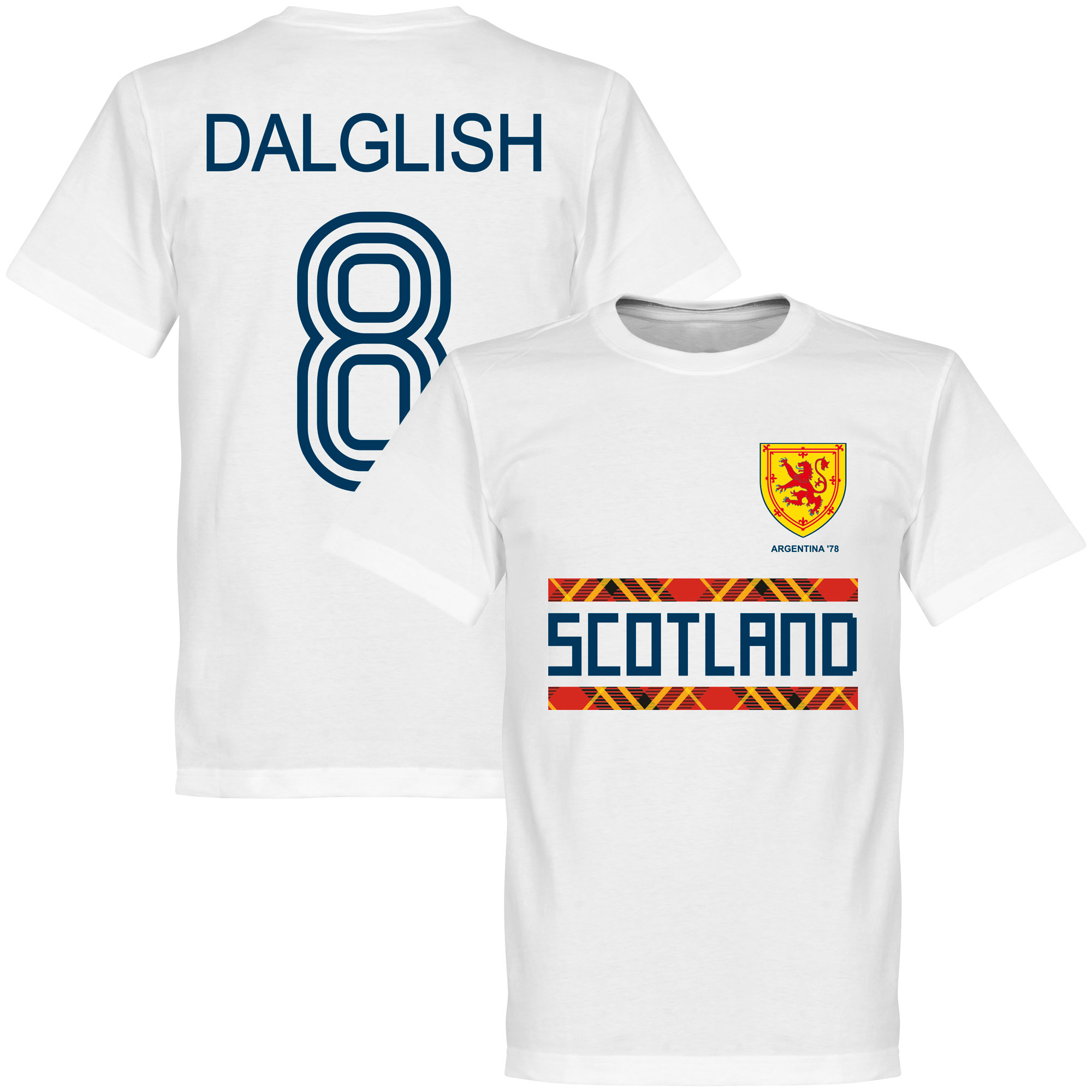 Retake Schotland 78 Dalglish 8 Team T Shirt Wit retake kopen in de aanbieding Retake Schotland 78 Dalglish 8 Team T Shirt Wit retake kopen in de aanbieding
