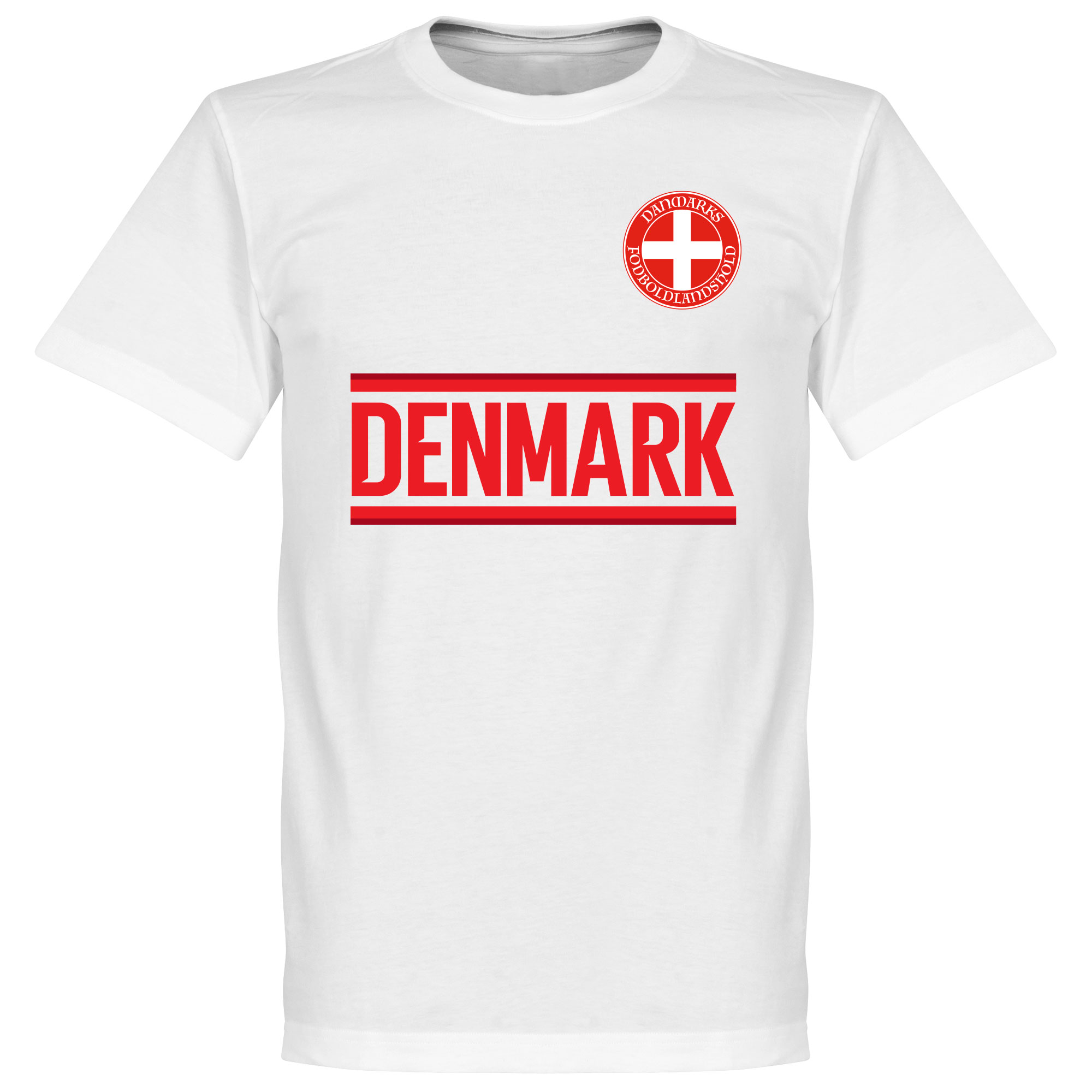 Retake Denemarken Team T Shirt Wit retake kopen in de aanbieding