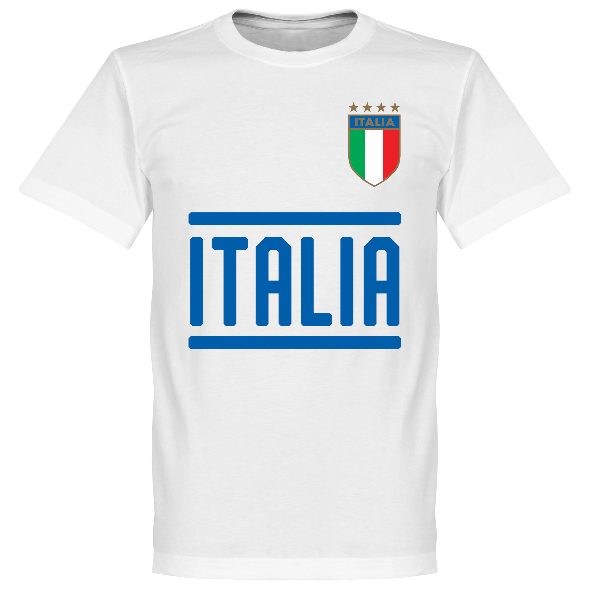 Retake Italie Team T Shirt Wit retake kopen in de aanbieding