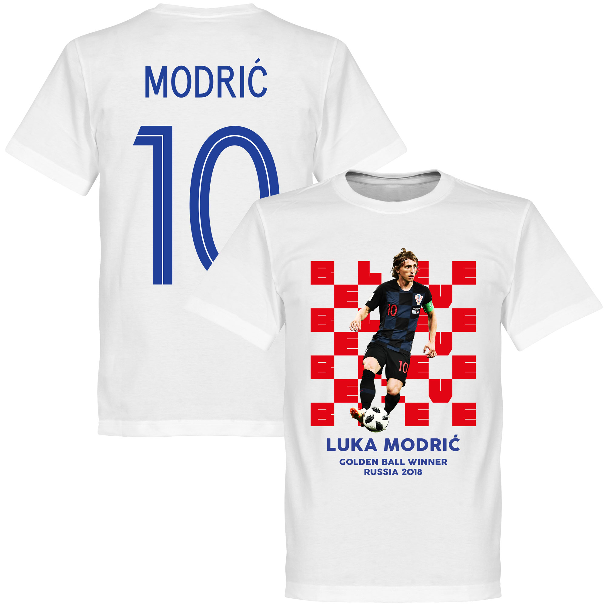 Retake Kroatie Modric Golden Ball 2018 Winner T Shirt Kinderen retake kopen in de aanbieding