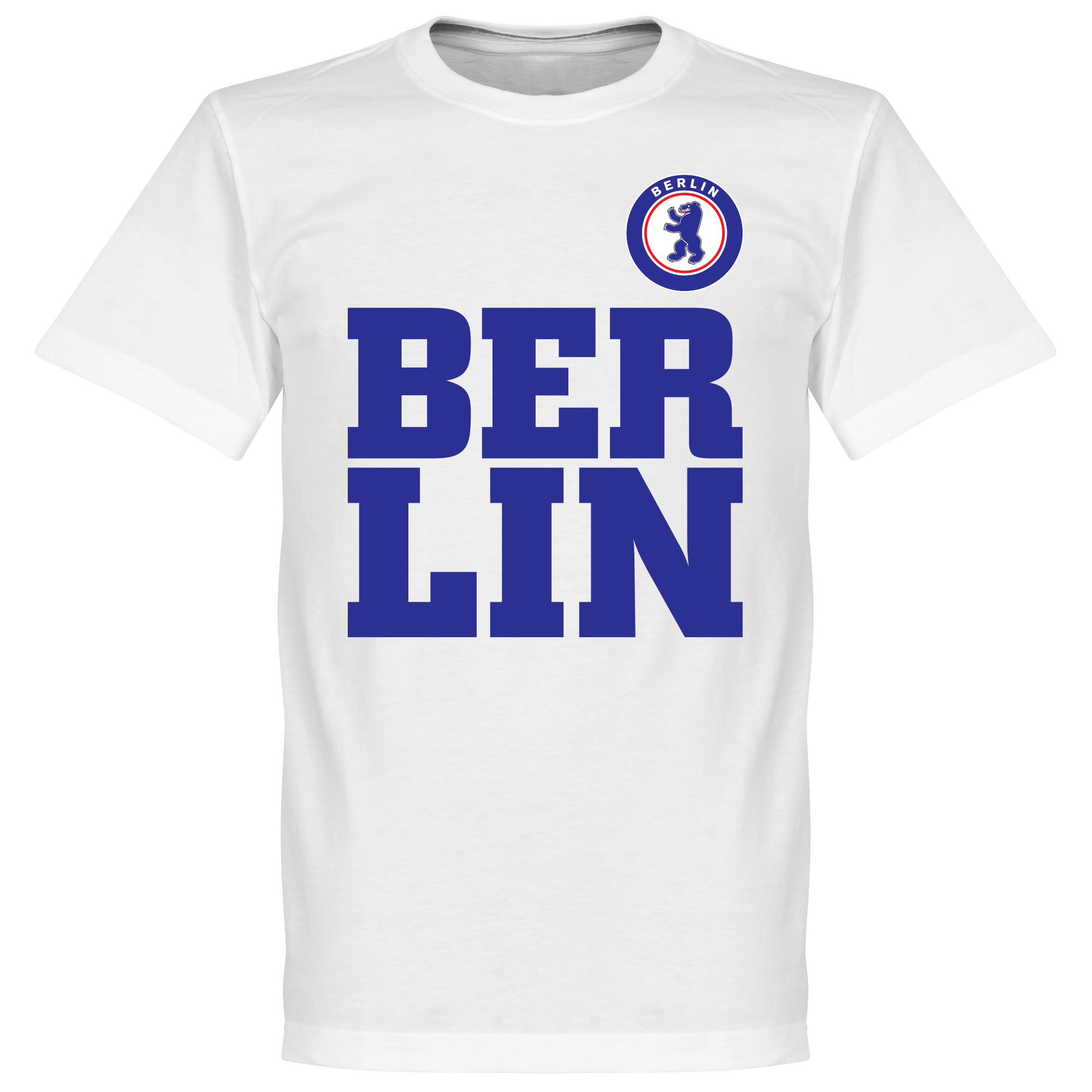 Retake Berlin Text T Shirt Wit retake kopen in de aanbieding
