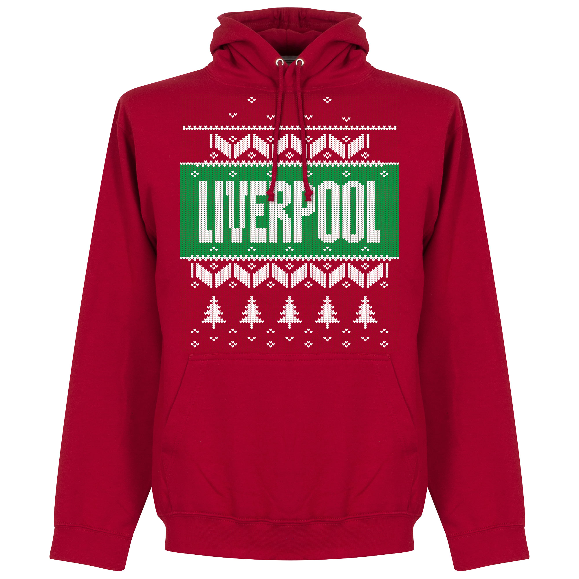 Retake Liverpool Kerst Hooded Sweater Rood Kinderen retake kopen in de aanbieding