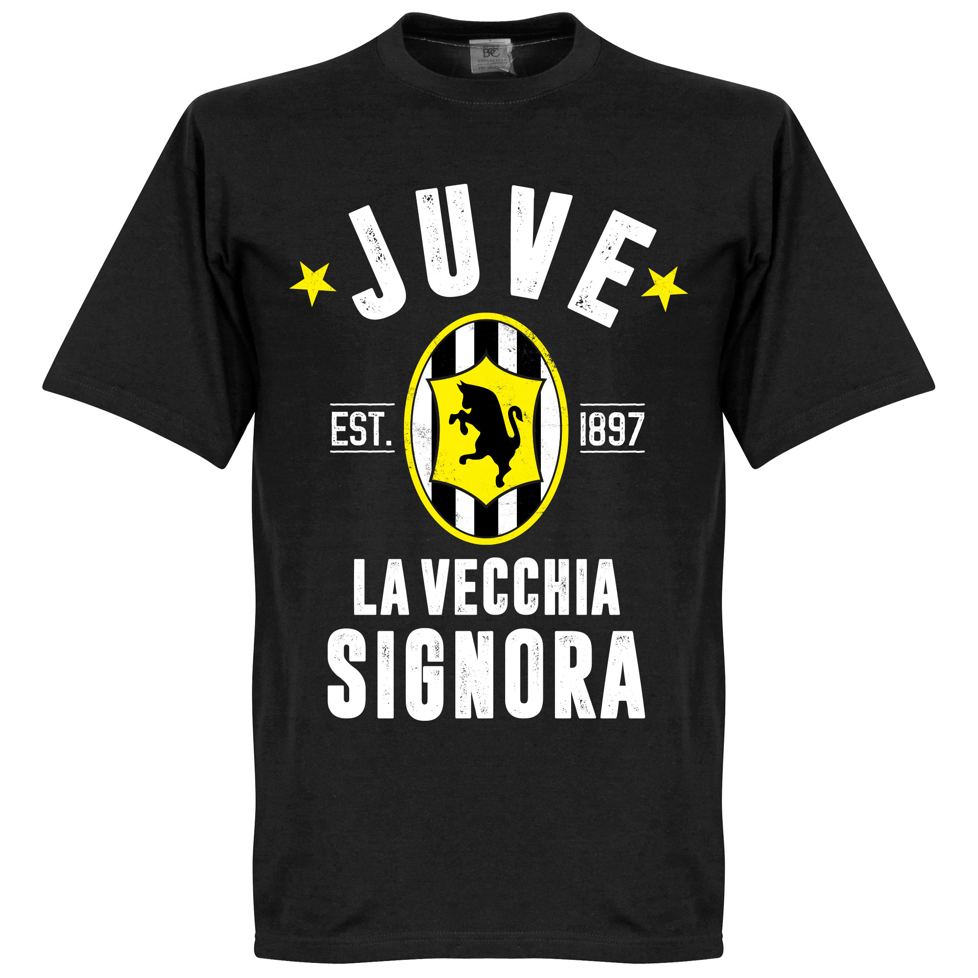 Retake Juventus Established T Shirt Zwart retake kopen in de aanbieding
