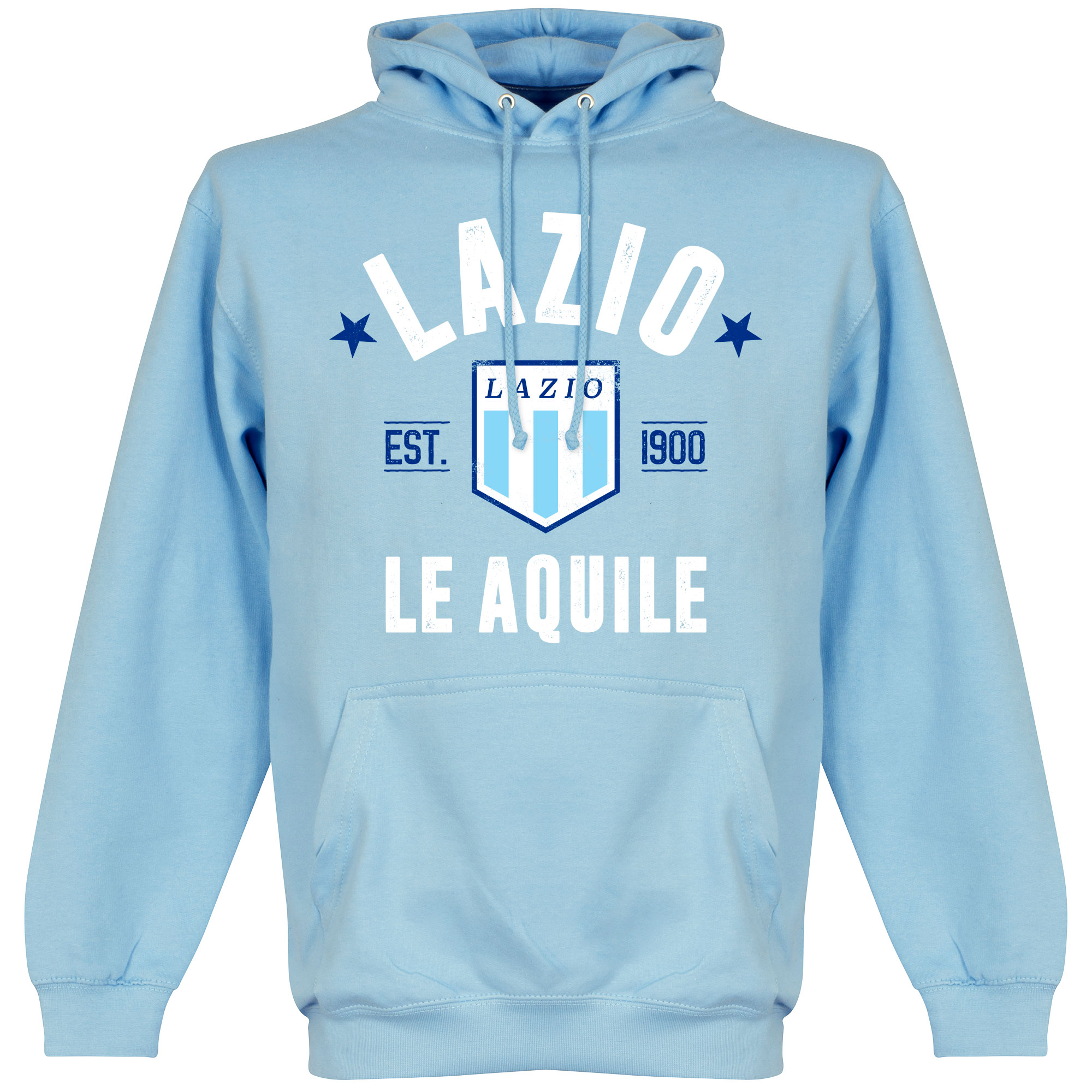 Retake Lazio Roma Established Hooded Sweater Lichtblauw retake kopen in de aanbieding