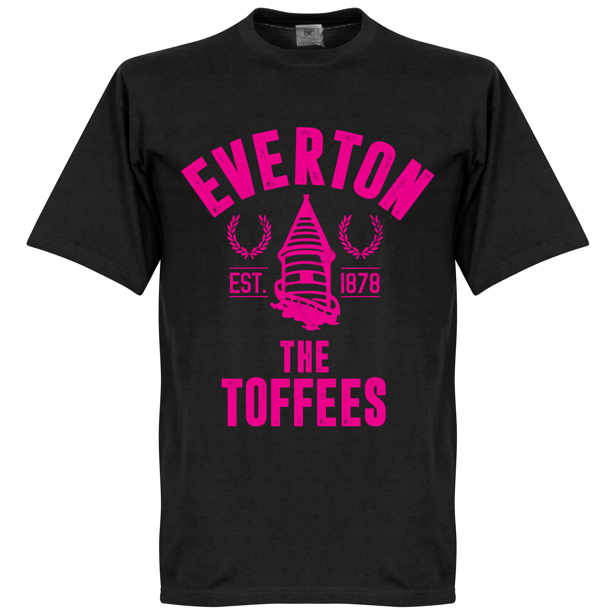 Retake Everton Established T Shirt Zwart retake kopen in de aanbieding