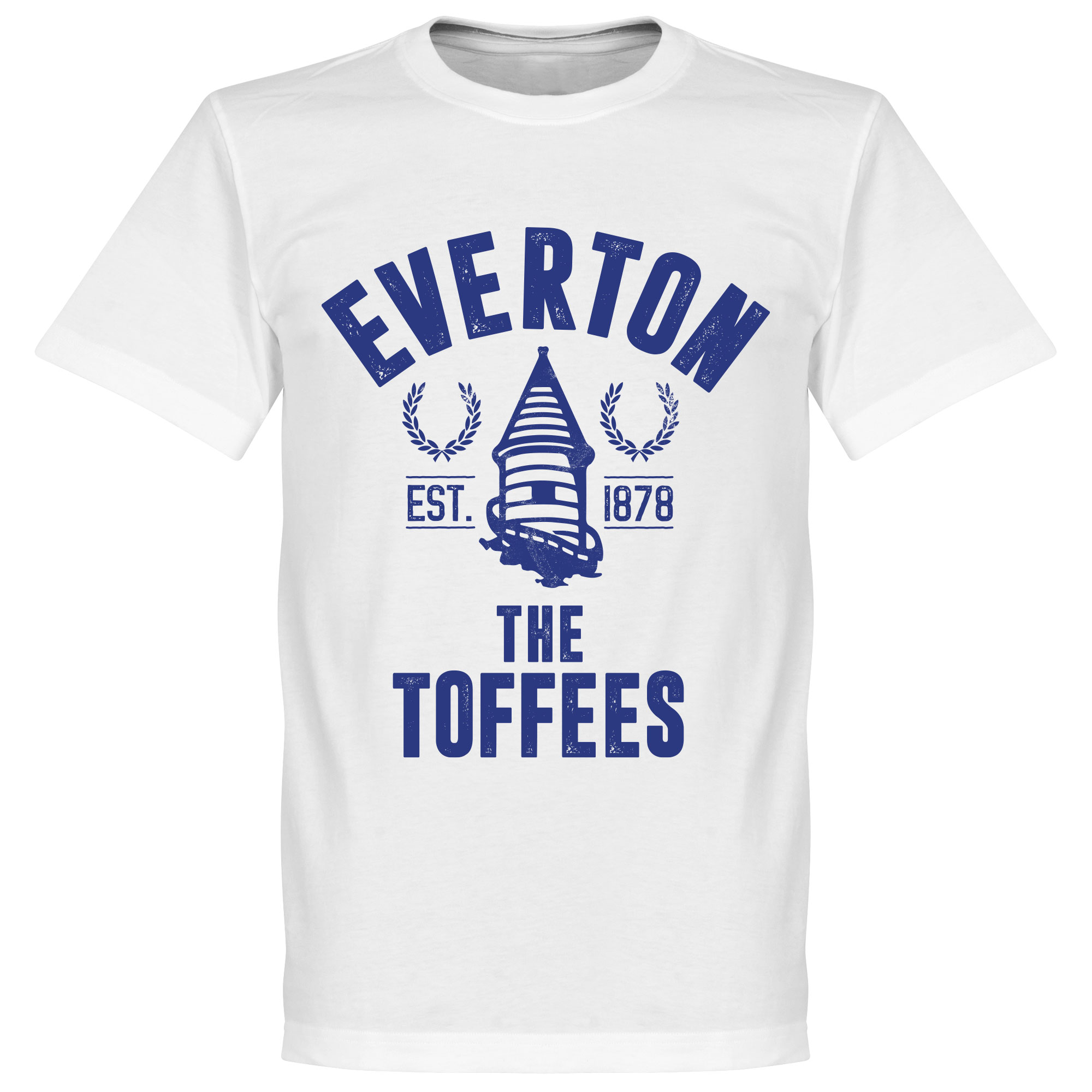 Retake Everton Established T Shirt Wit retake kopen in de aanbieding