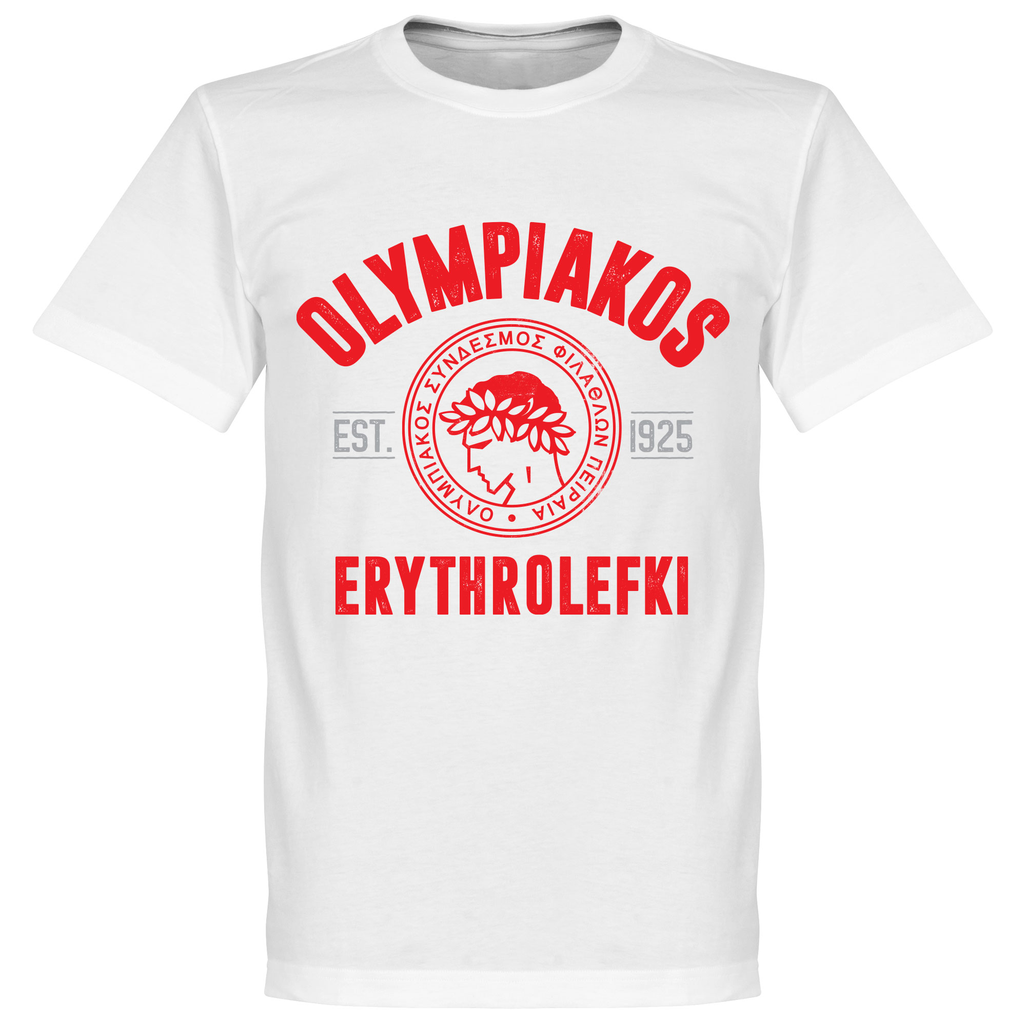 Retake Olympiakos Established T Shirt Wit retake kopen in de aanbieding Retake Olympiakos Established T Shirt Wit retake kopen in de aanbieding