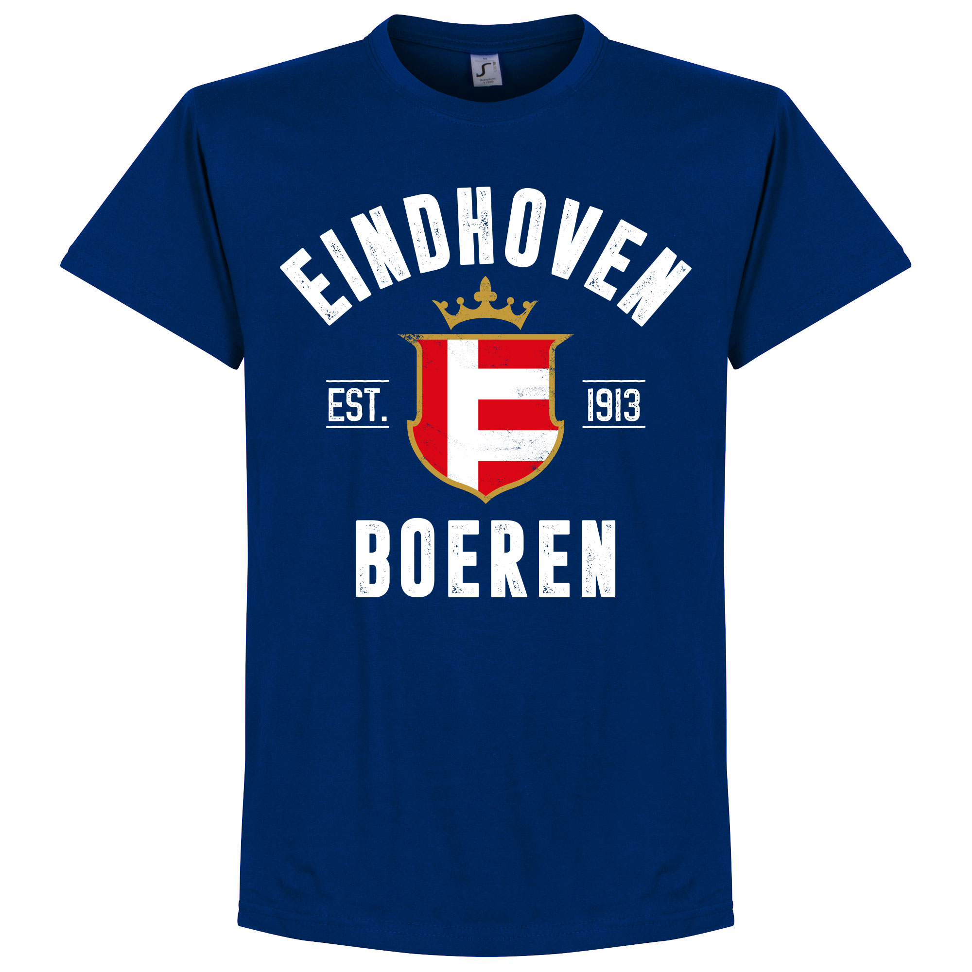 Eindhoven Established T-Shirt Navy Blauw XXL