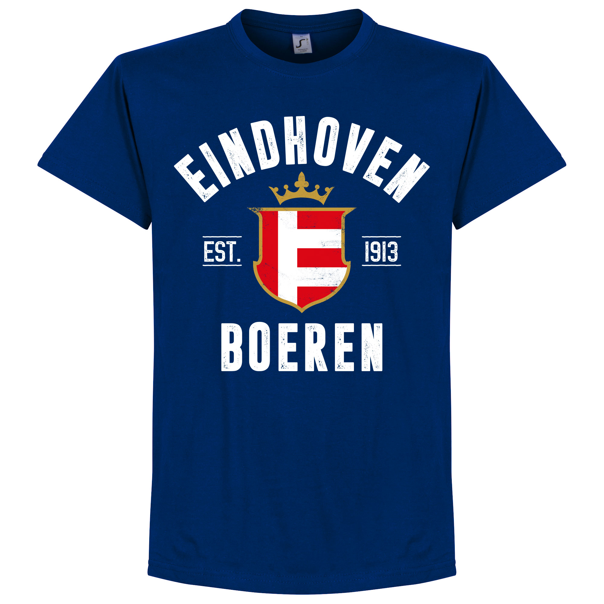 Retake Eindhoven Established T Shirt Navy Blauw retake kopen in de aanbieding