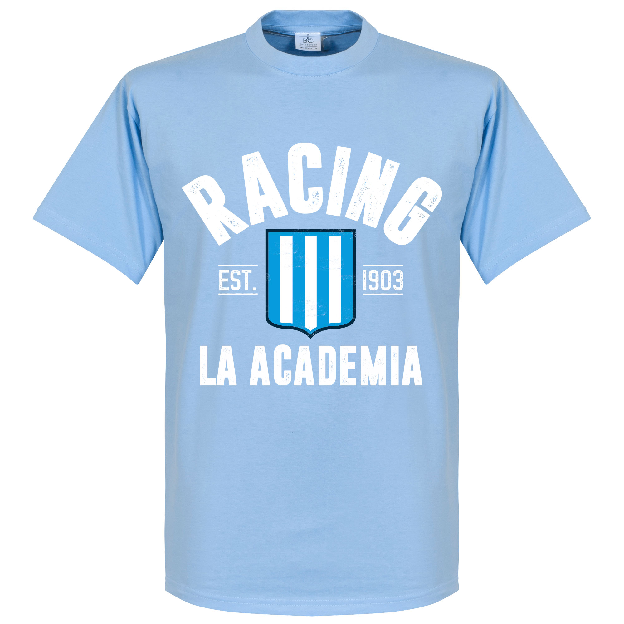 Retake Racing Club Established T Shirt Lichtblauw retake kopen in de aanbieding