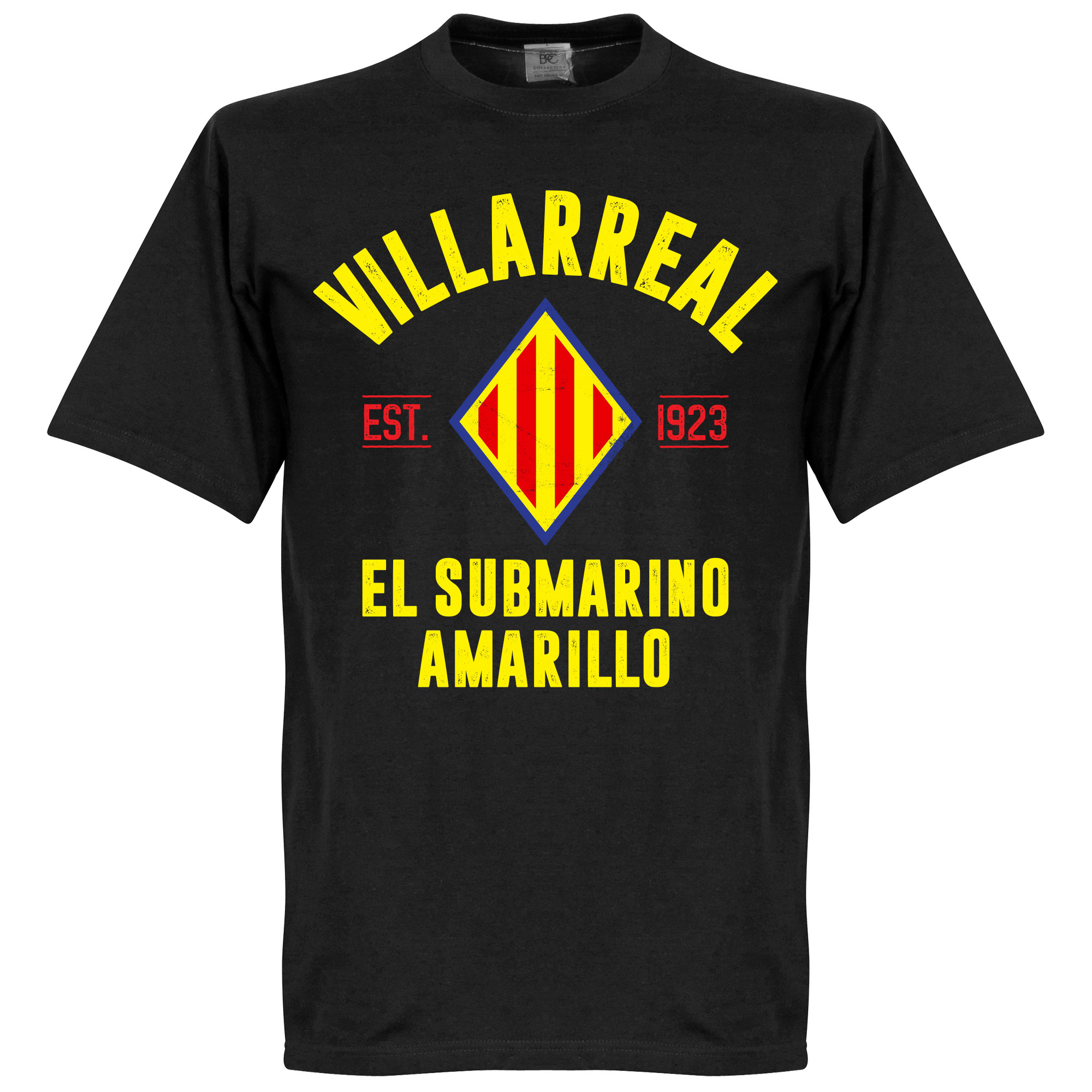 Retake Villarreal Established T Shirt Zwart retake kopen in de aanbieding