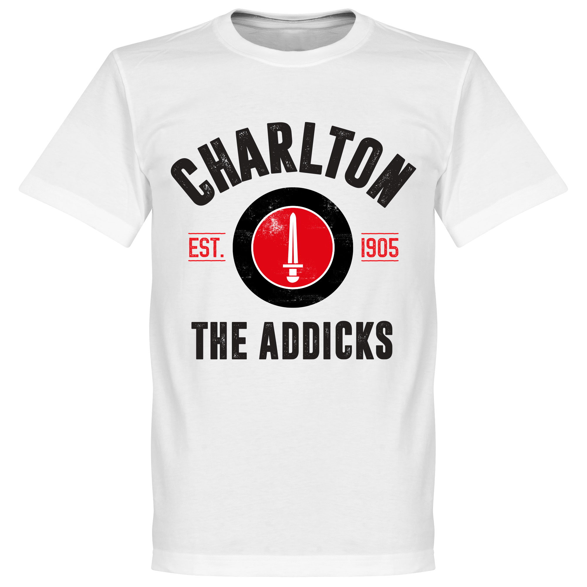 Retake Charlton Athletic Established T Shirt Wit retake kopen in de aanbieding