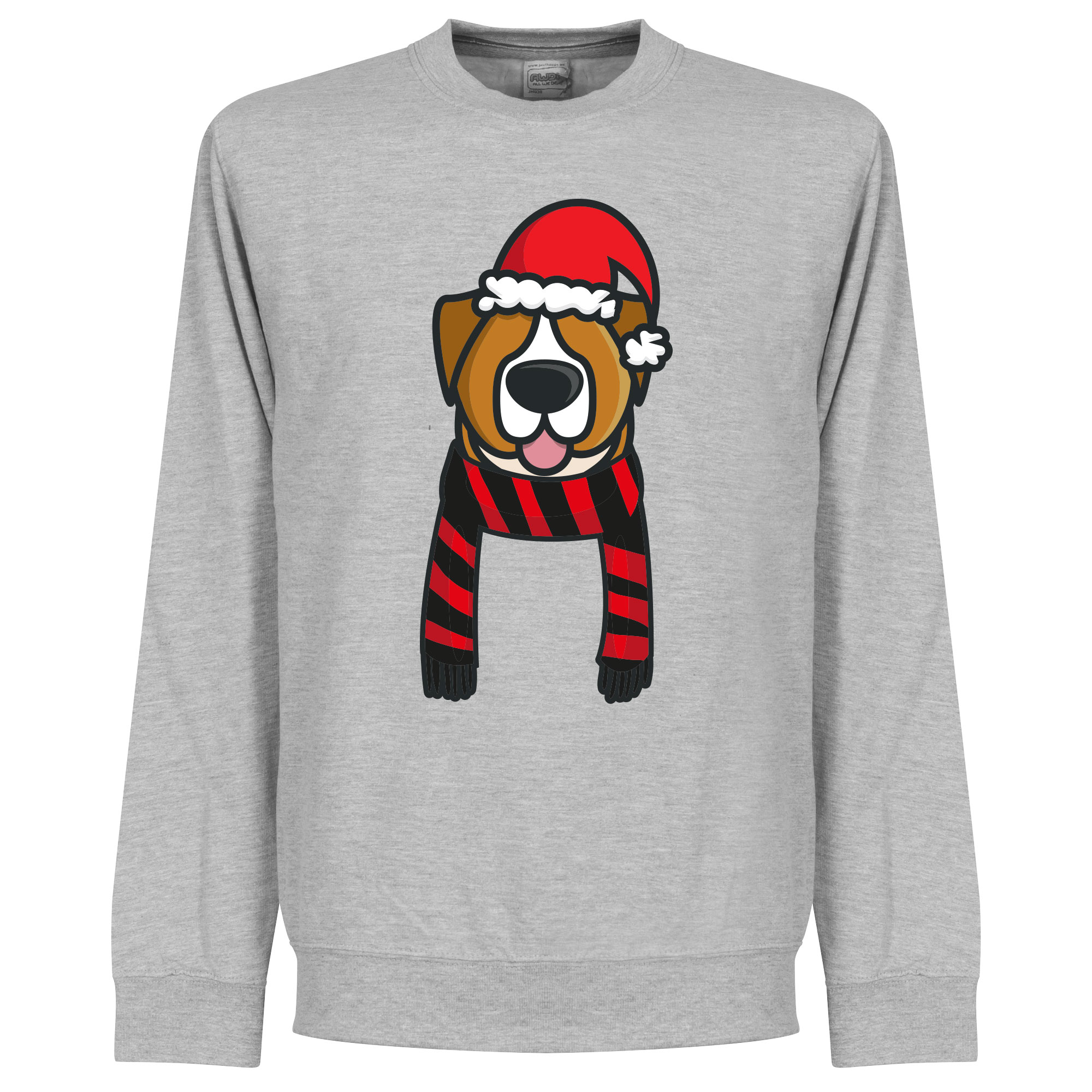 Christmas Dog Scarf Kersttrui Rood-Zwart XXXL