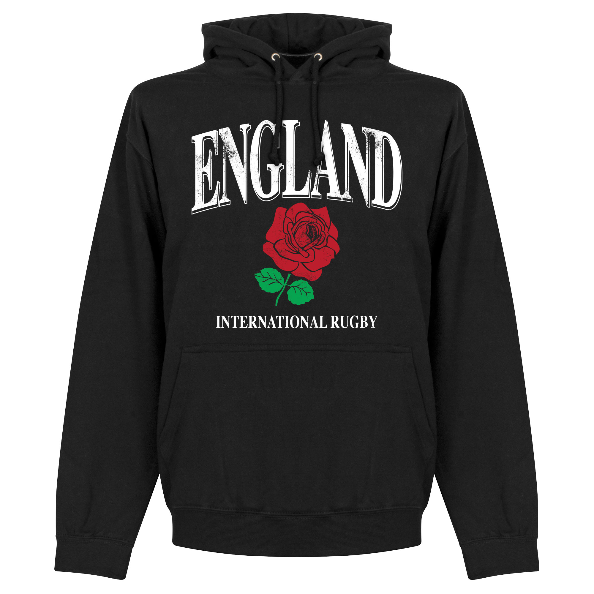 Engeland Rose International Rugby Hoodie Zwart
