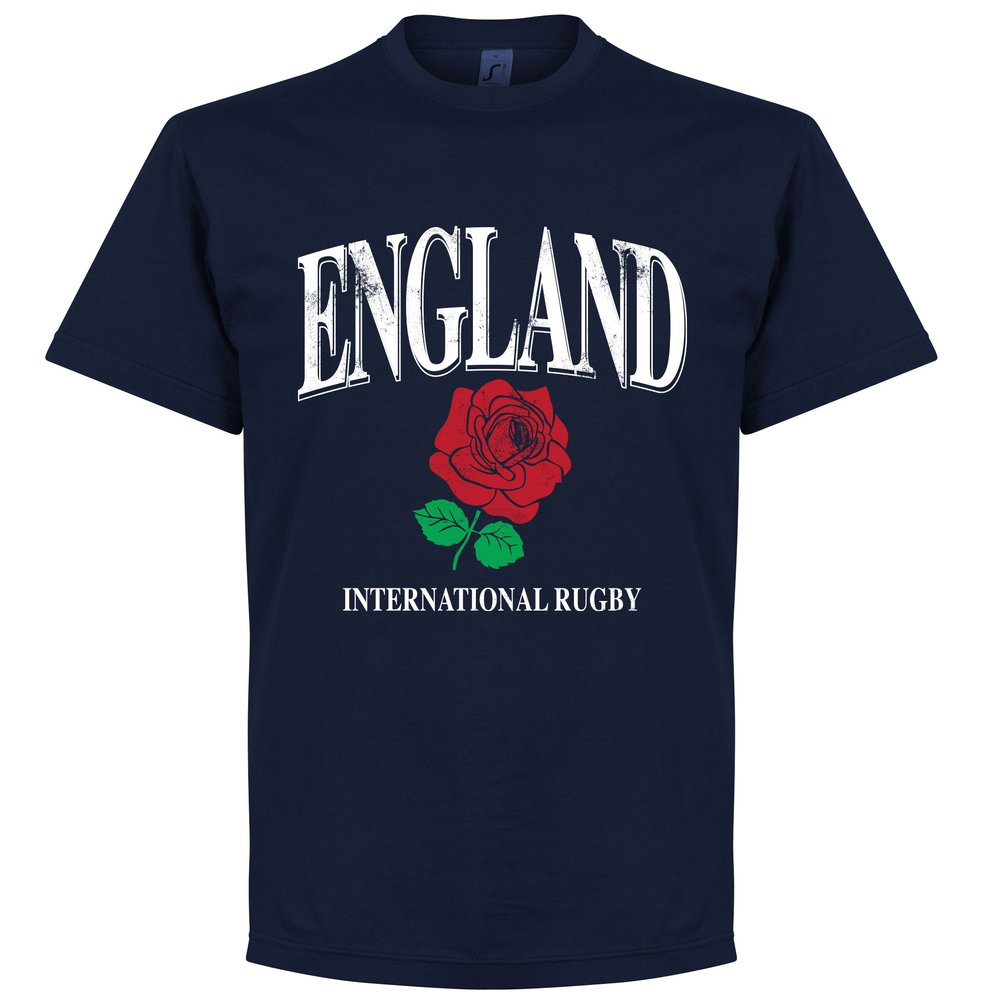 England Rose International Rugby T-Shirt- Navy