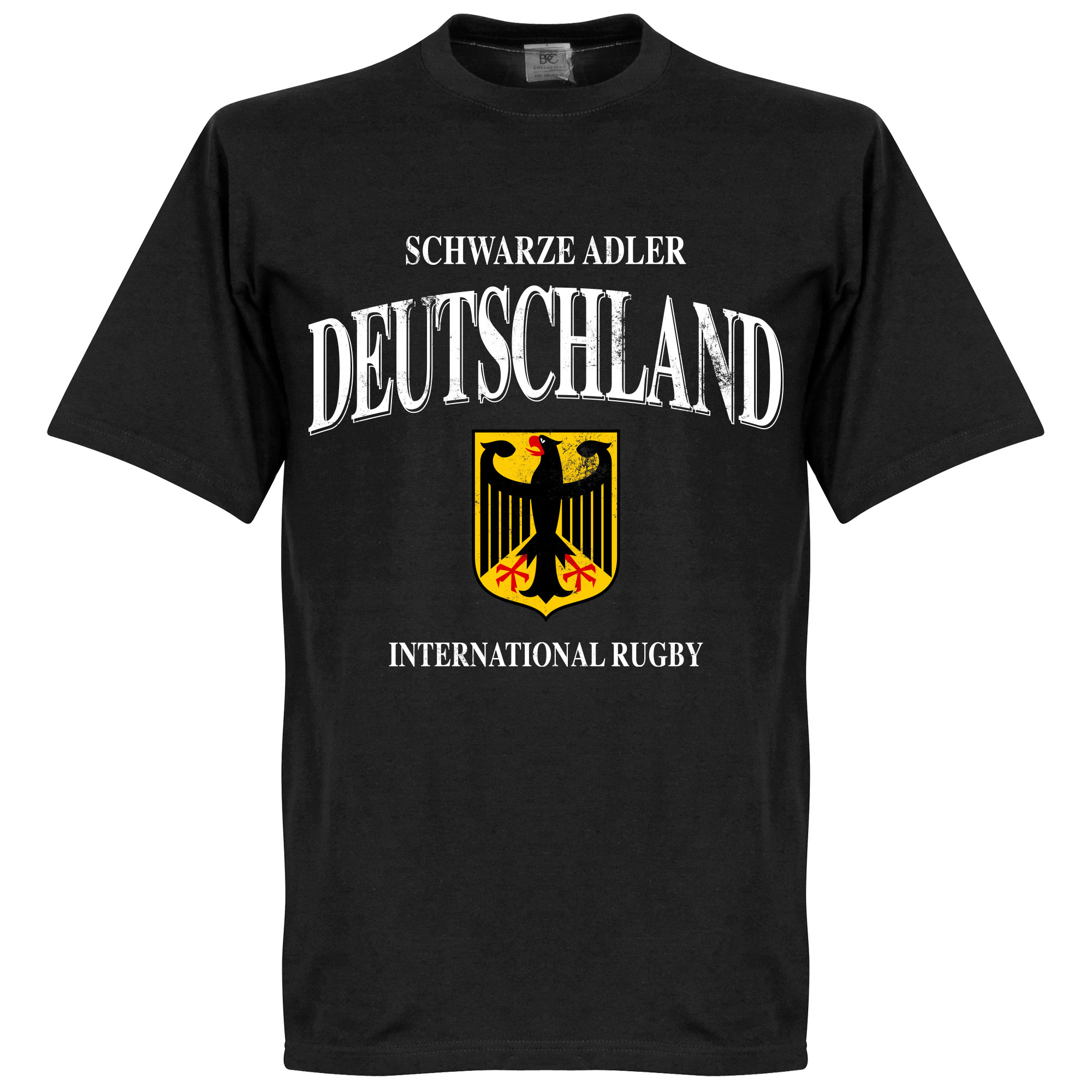 Duitsland Rugby T-Shirt Zwart