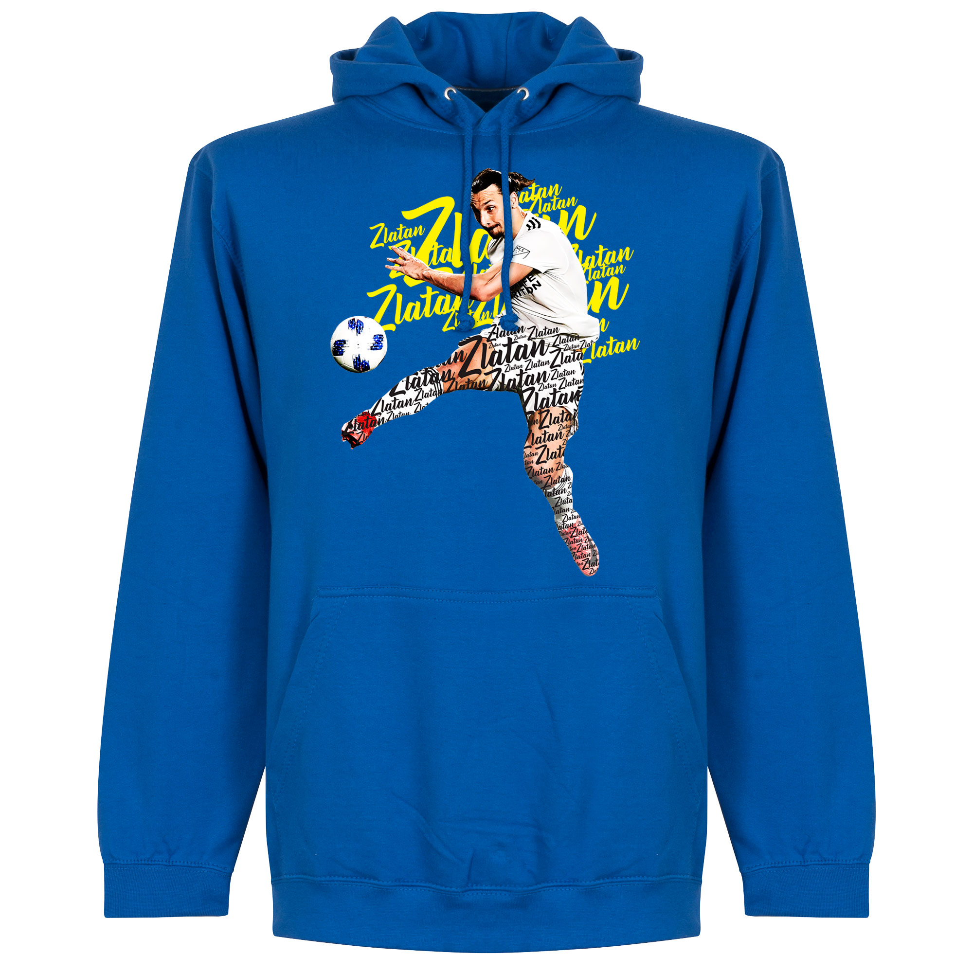 Zlatan Script Hoodie Blauw Kinderen 1-2YRS