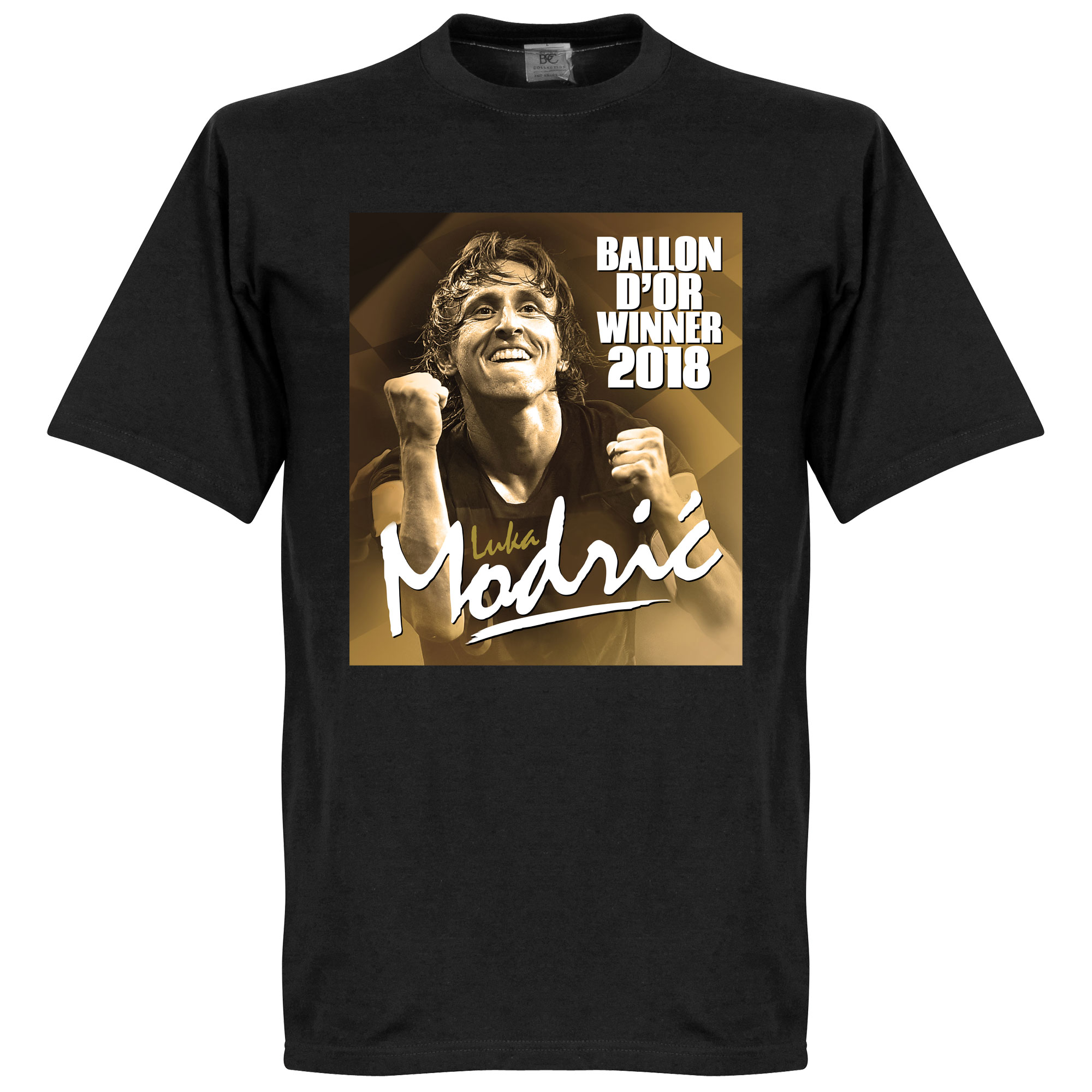 Retake Modric Ballon Dor Winner T Shirt Zwart retake kopen in de aanbieding