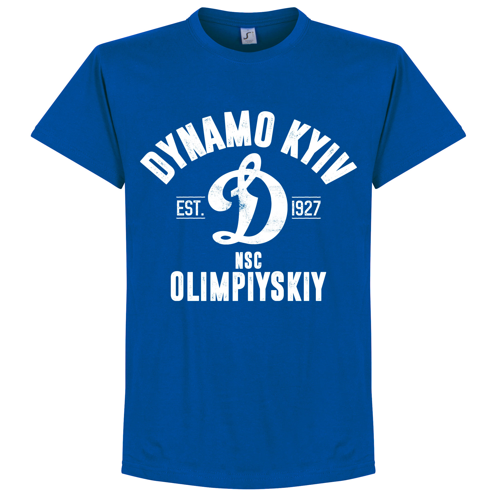Retake Dynamo Kiev Established T Shirt Blauw retake kopen in de aanbieding