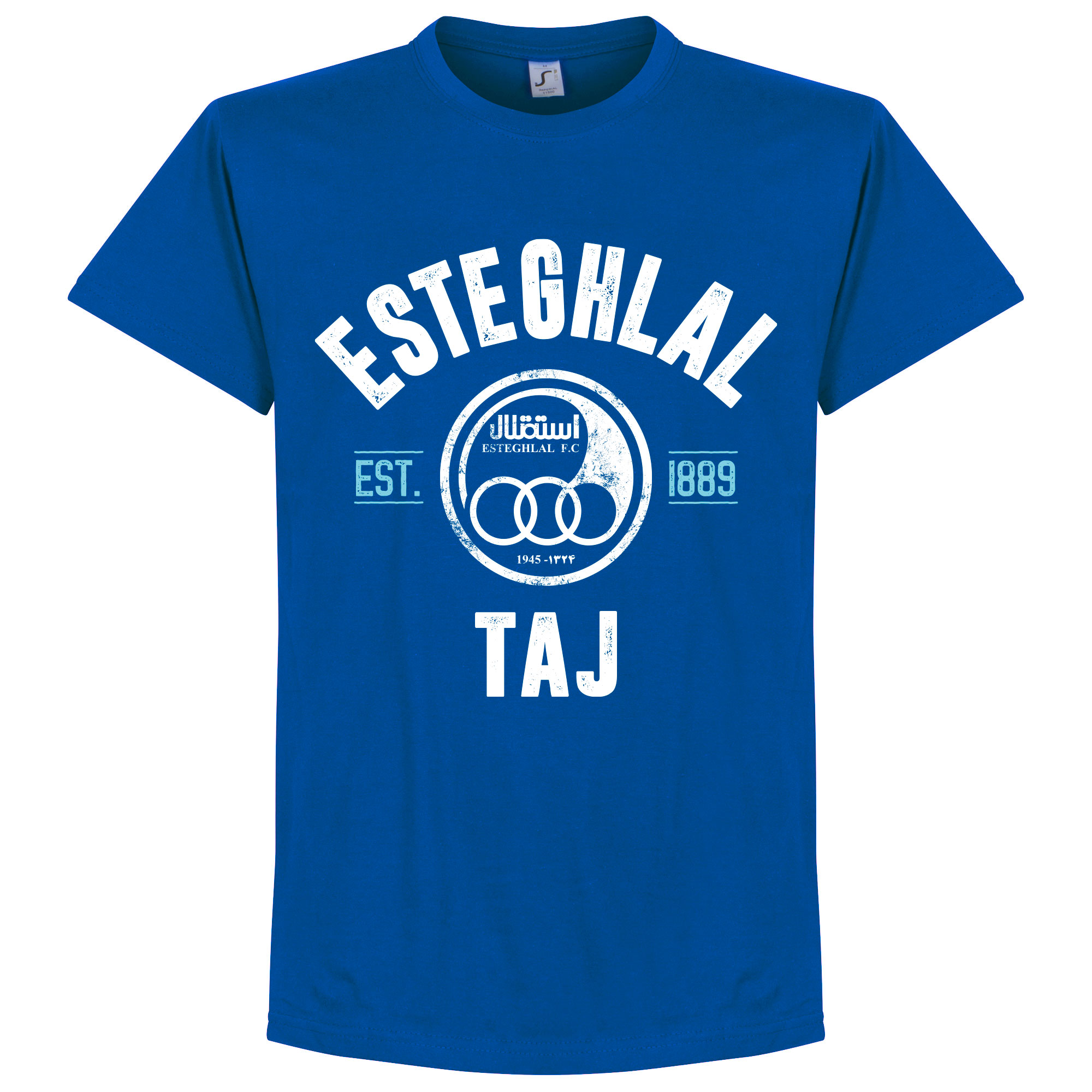 Retake Esteghlal Established T Shirt Blauw retake kopen in de aanbieding