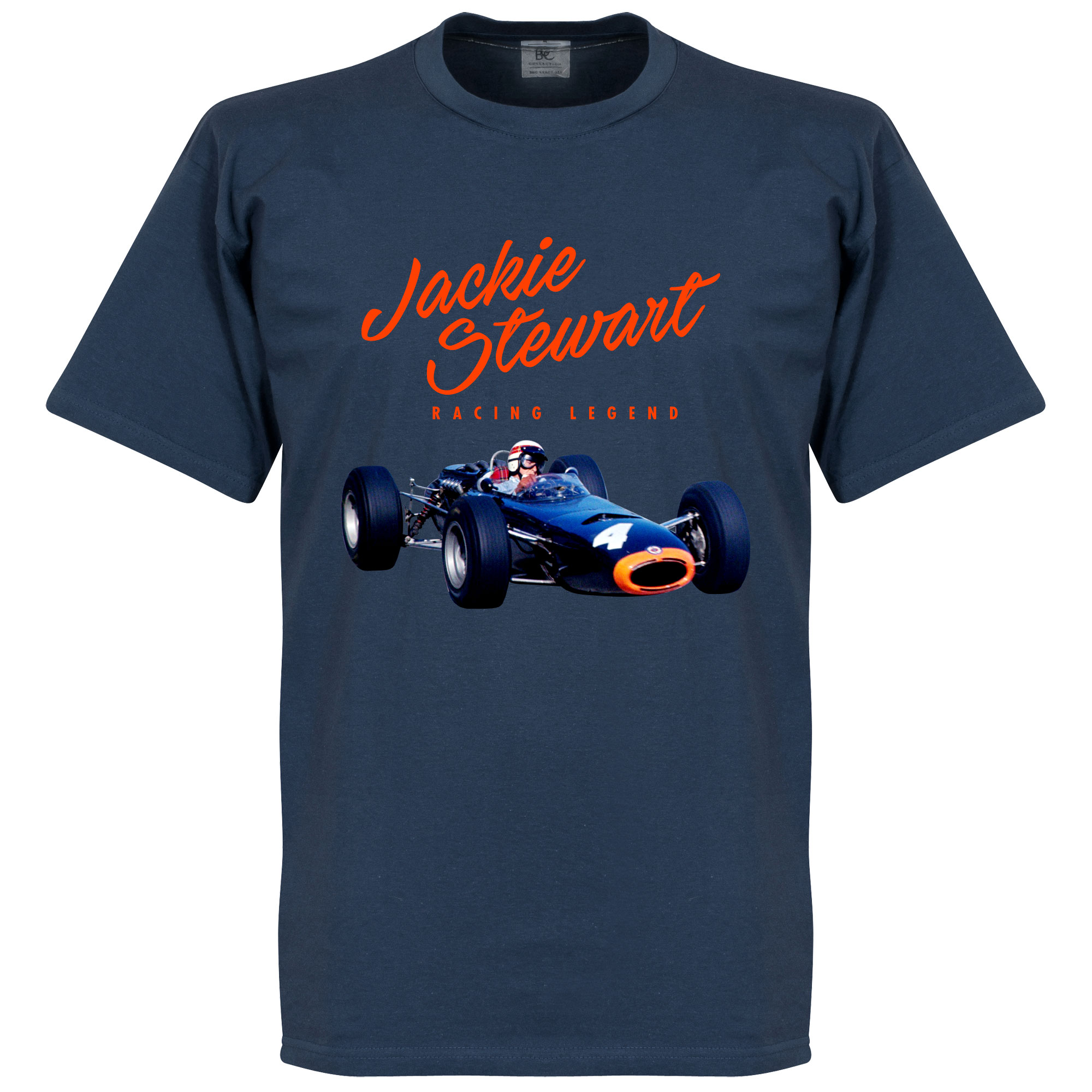 Jackie Stewart Monaco T-Shirt Navy Blauw