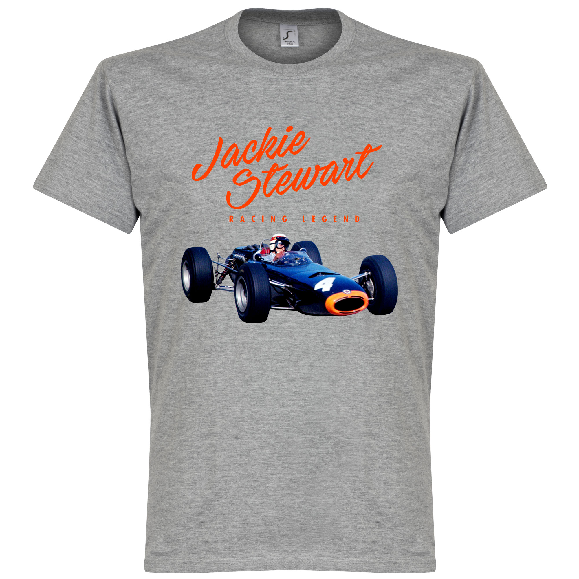 Jackie Stewart Monaco T-Shirt Grijs