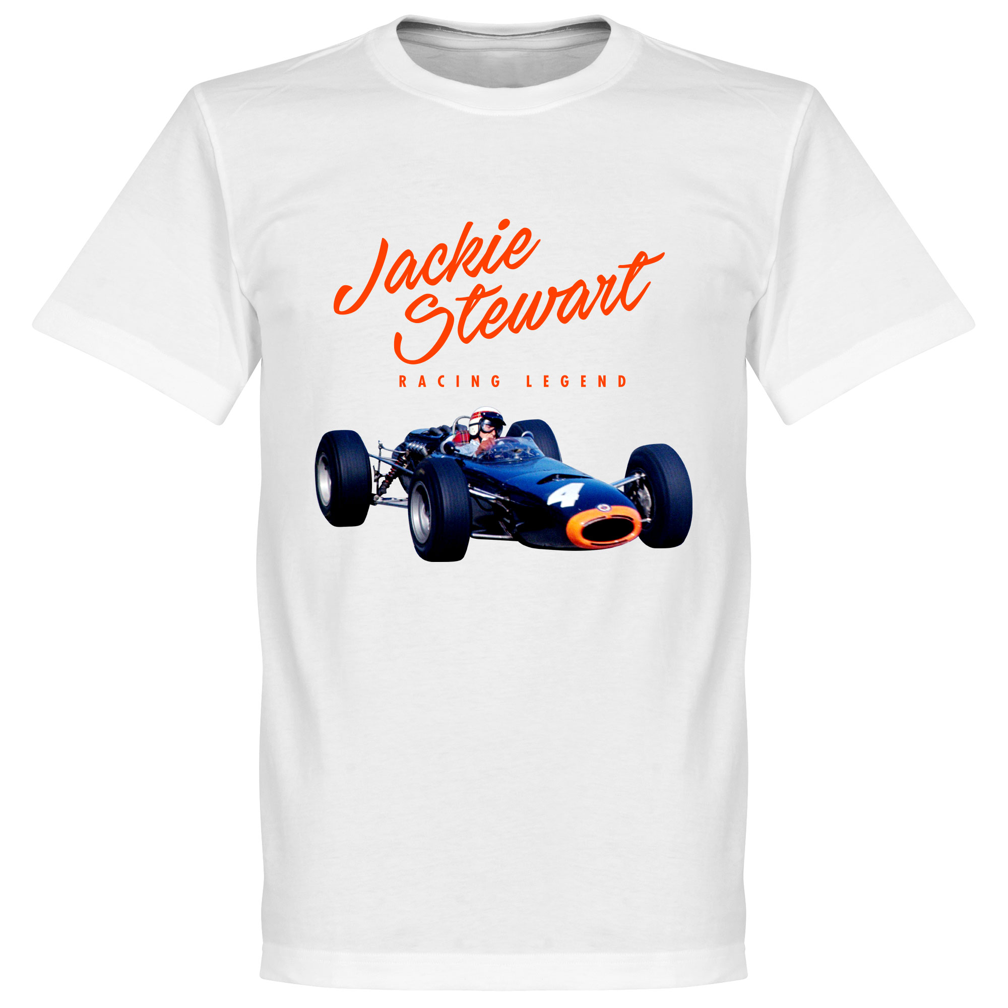 Jackie Stewart Monaco T-Shirt Wit