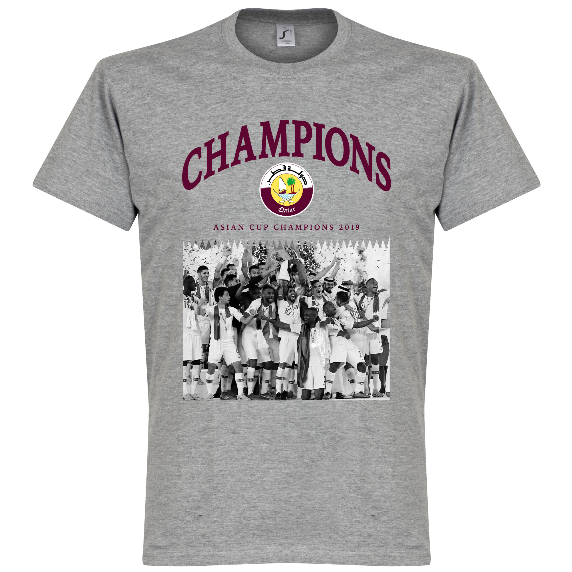 Qatar 2019 Celebration T-Shirt Grijs