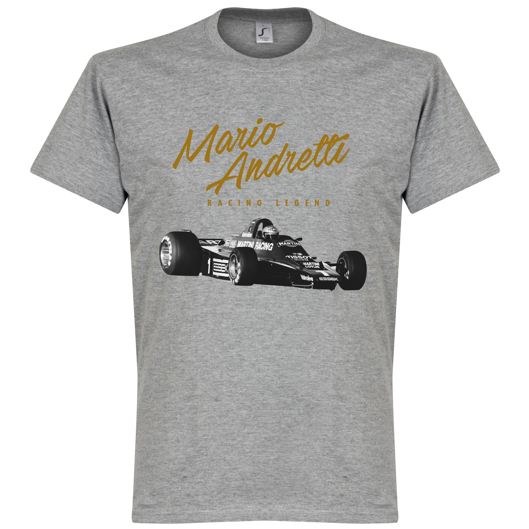 Mario Andretti T-Shirt Grijs