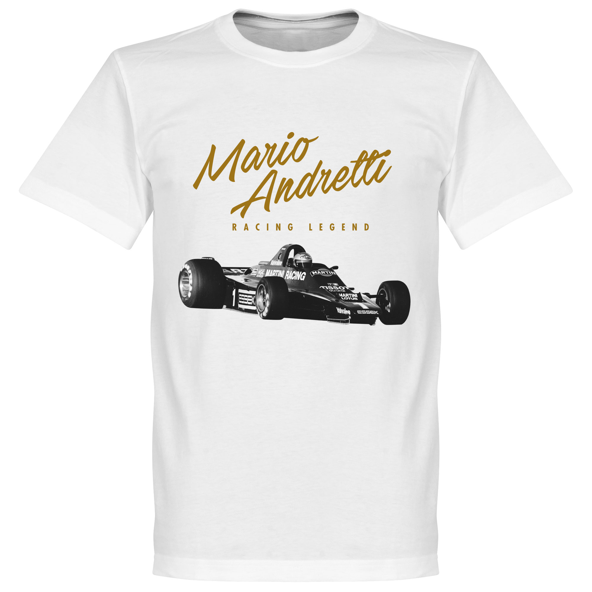 Mario Andretti T-Shirt Wit XS