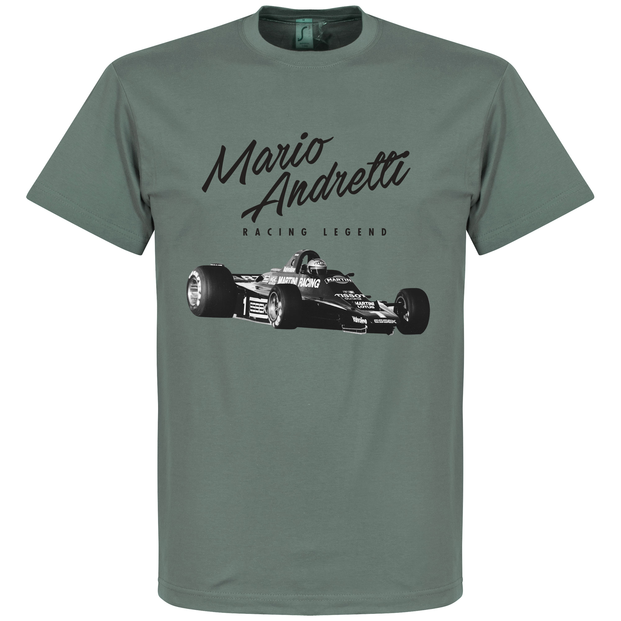 Mario Andretti T-Shirt Grijs M
