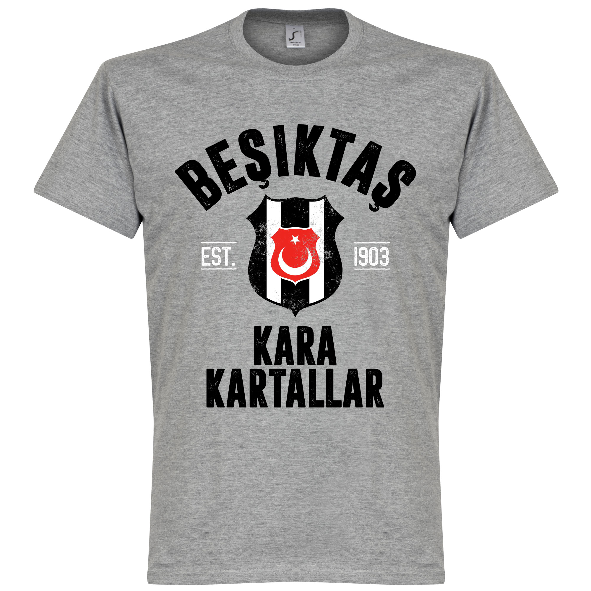Retake Besiktas Established T Shirt Grijs retake kopen in de aanbieding