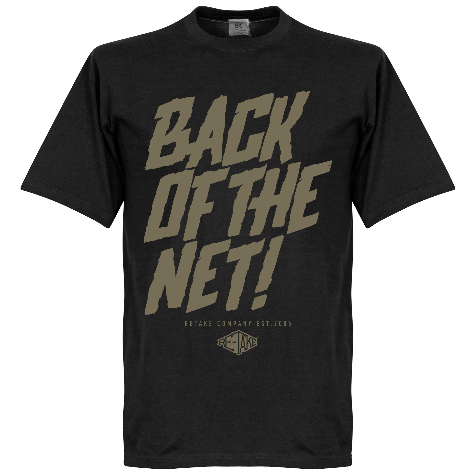 Retake Back Of The Net T Shirt Zwart retake kopen in de aanbieding