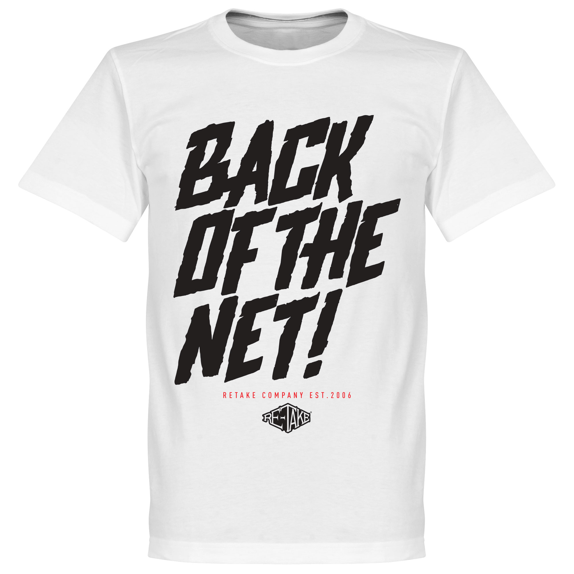Retake Back Of The Net T Shirt Wit retake kopen in de aanbieding