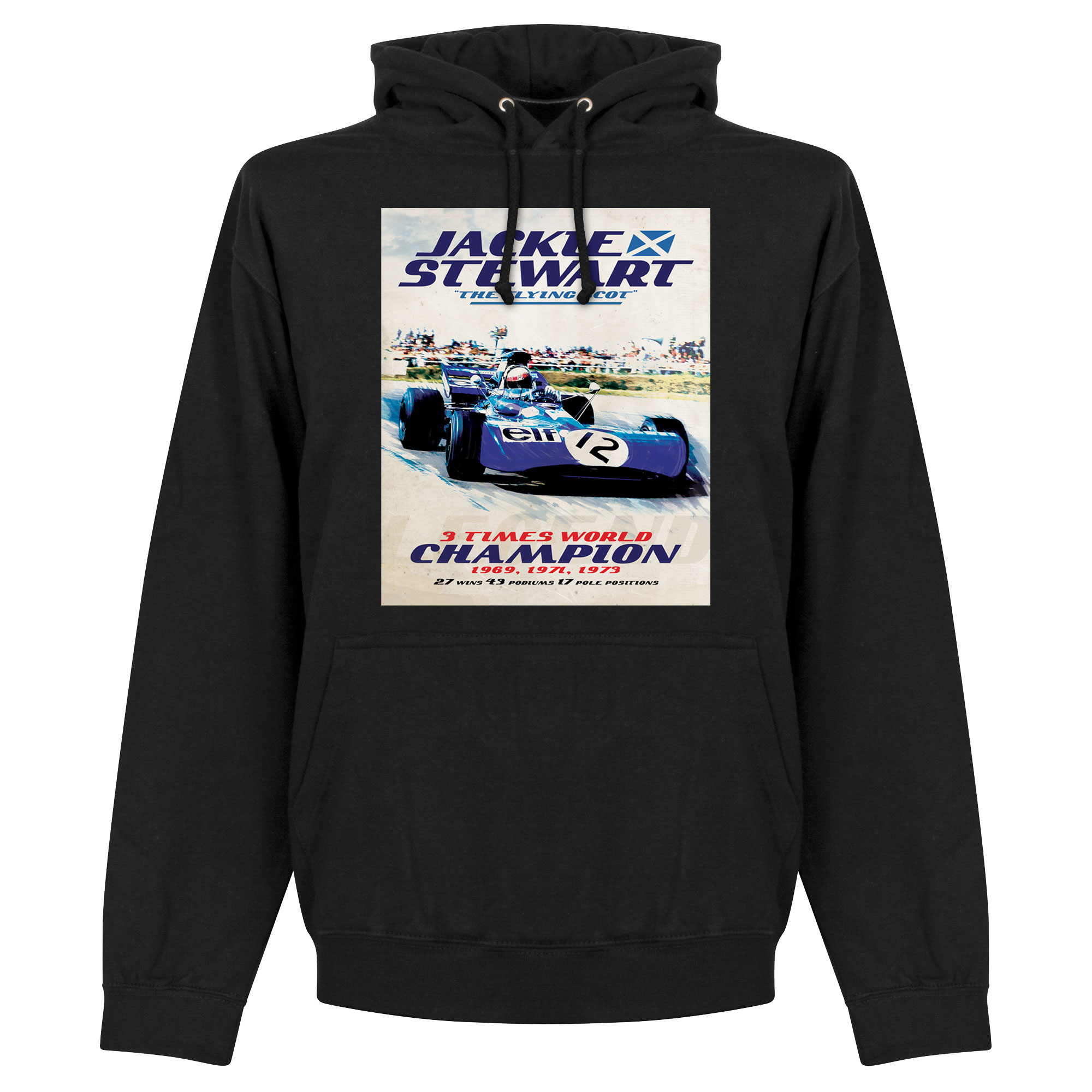 Retake Jackie Stewart Poster Hoodie Zwart retake kopen in de aanbieding