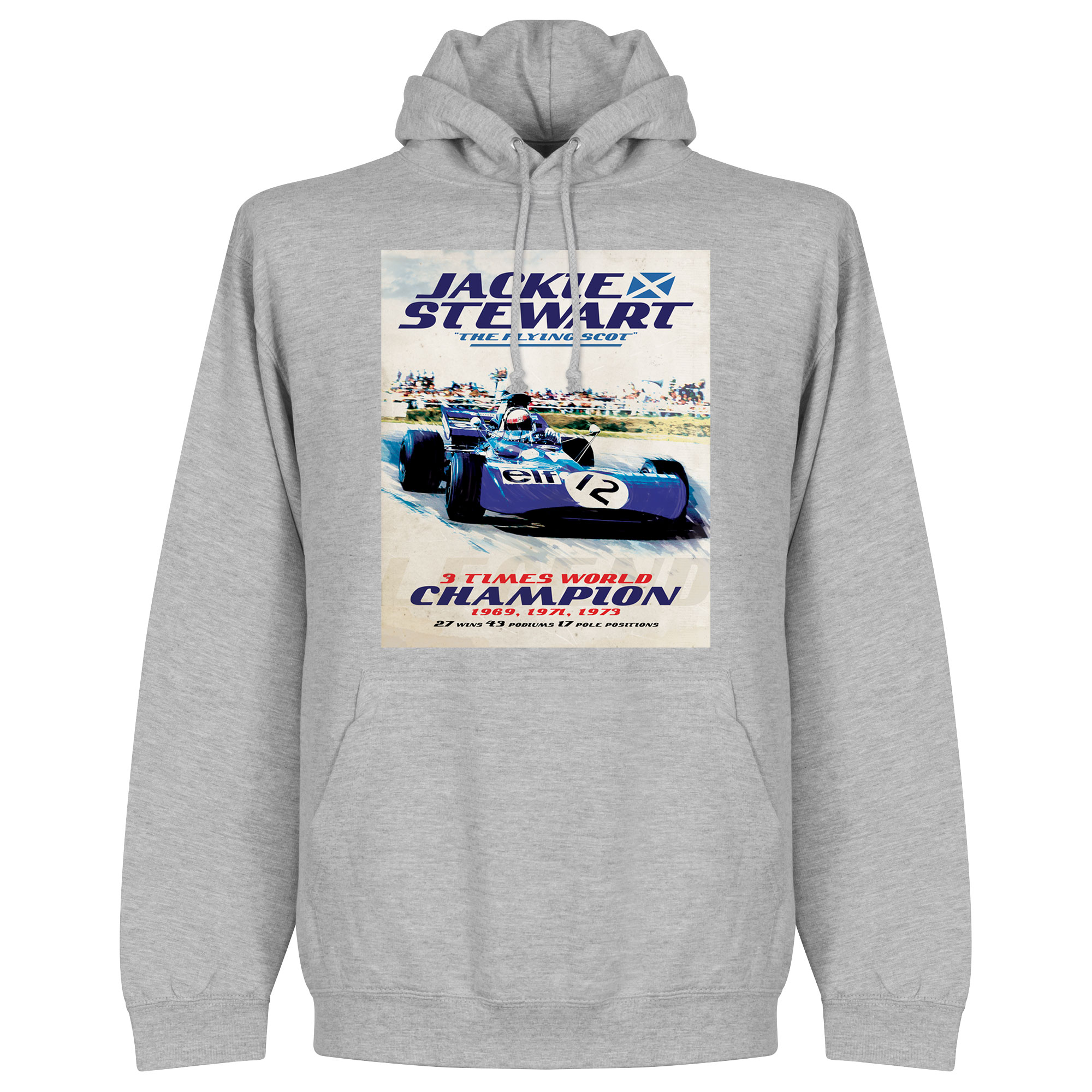 Retake Jackie Stewart Poster Hoodie Grijs retake kopen in de aanbieding