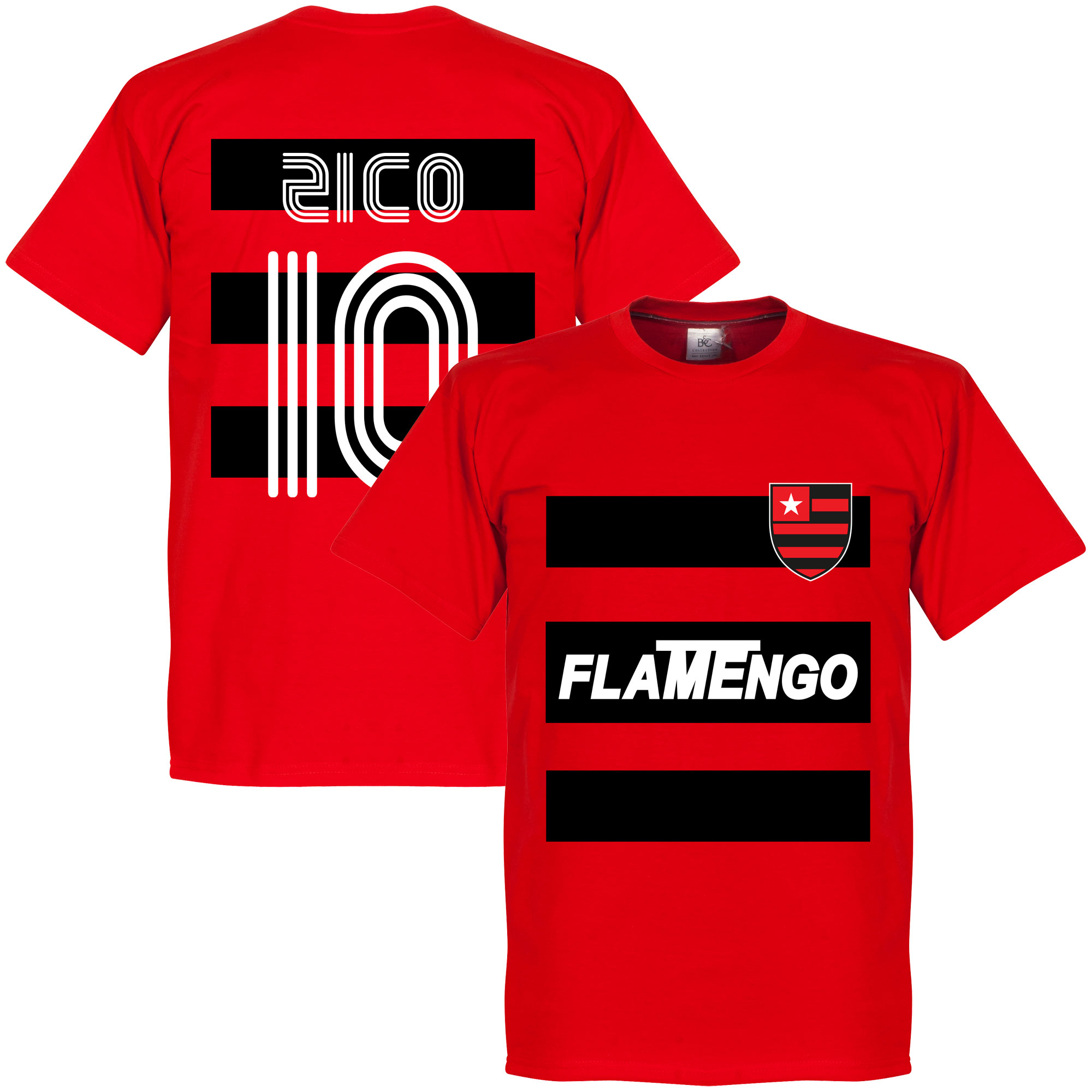 Retake Flamengo Zico 10 Team T Shirt Rood retake kopen in de aanbieding