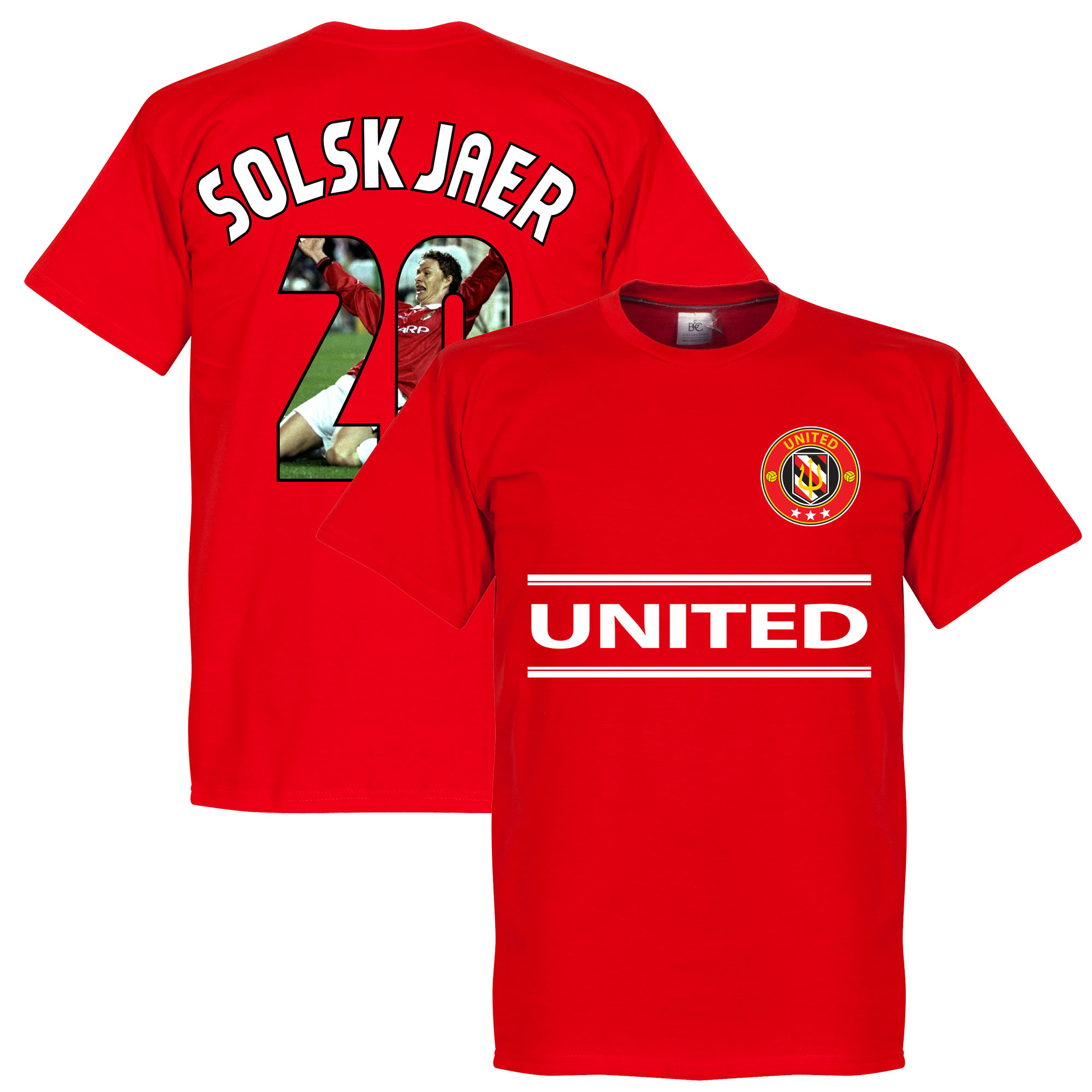 Retake Manchester United Solskjaer 20 Gallery Team T Shirt Rood retake kopen in de aanbieding