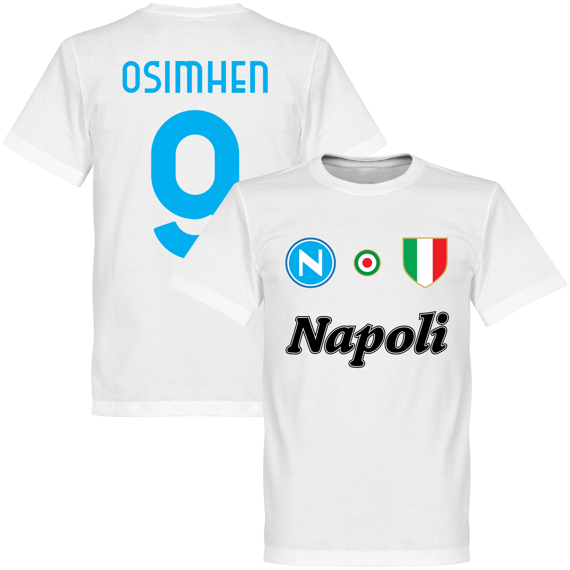 Napoli Careca 9 Team T-Shirt - Wit